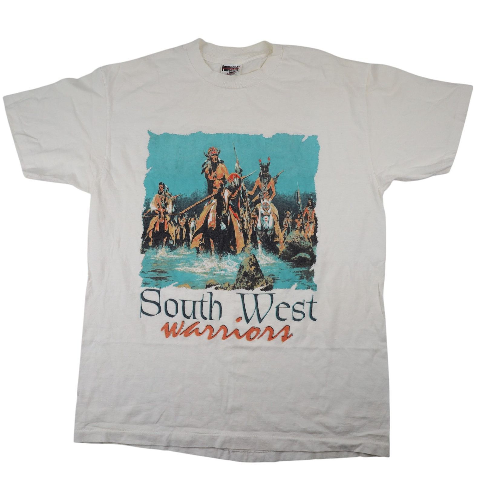 Vintage VTG South West Warriors Graphic Native American Art T Shirt Size US L / EU 52-54 / 3 - 1 Thumbnail