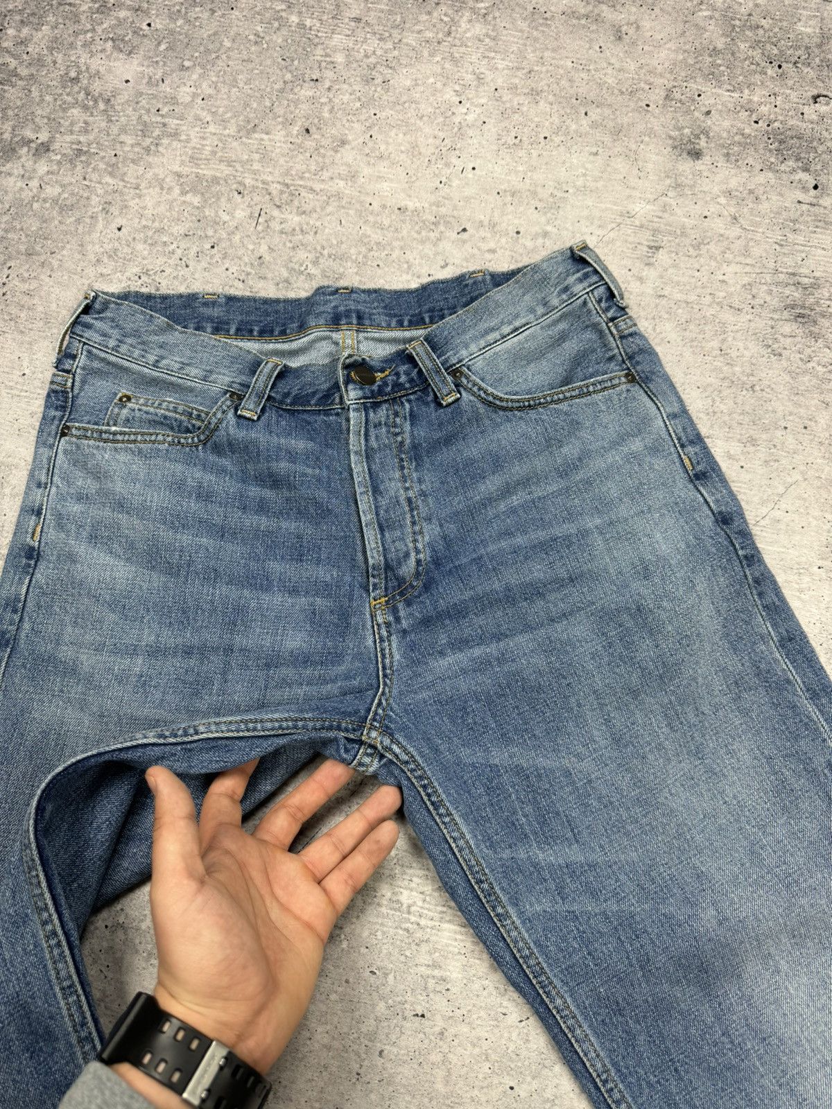 Carhartt Vintage Carhartt WIP Marlow Pant Stonewashed Denim Jeans Size US 29 - 8 Thumbnail