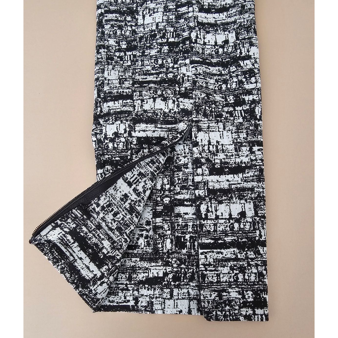 Diane von Furstenberg Diane Von Furstenberg Women's B/W Jacquard Dorothy Pants 2 Size 26" / US 2 / IT 38 - 7 Thumbnail