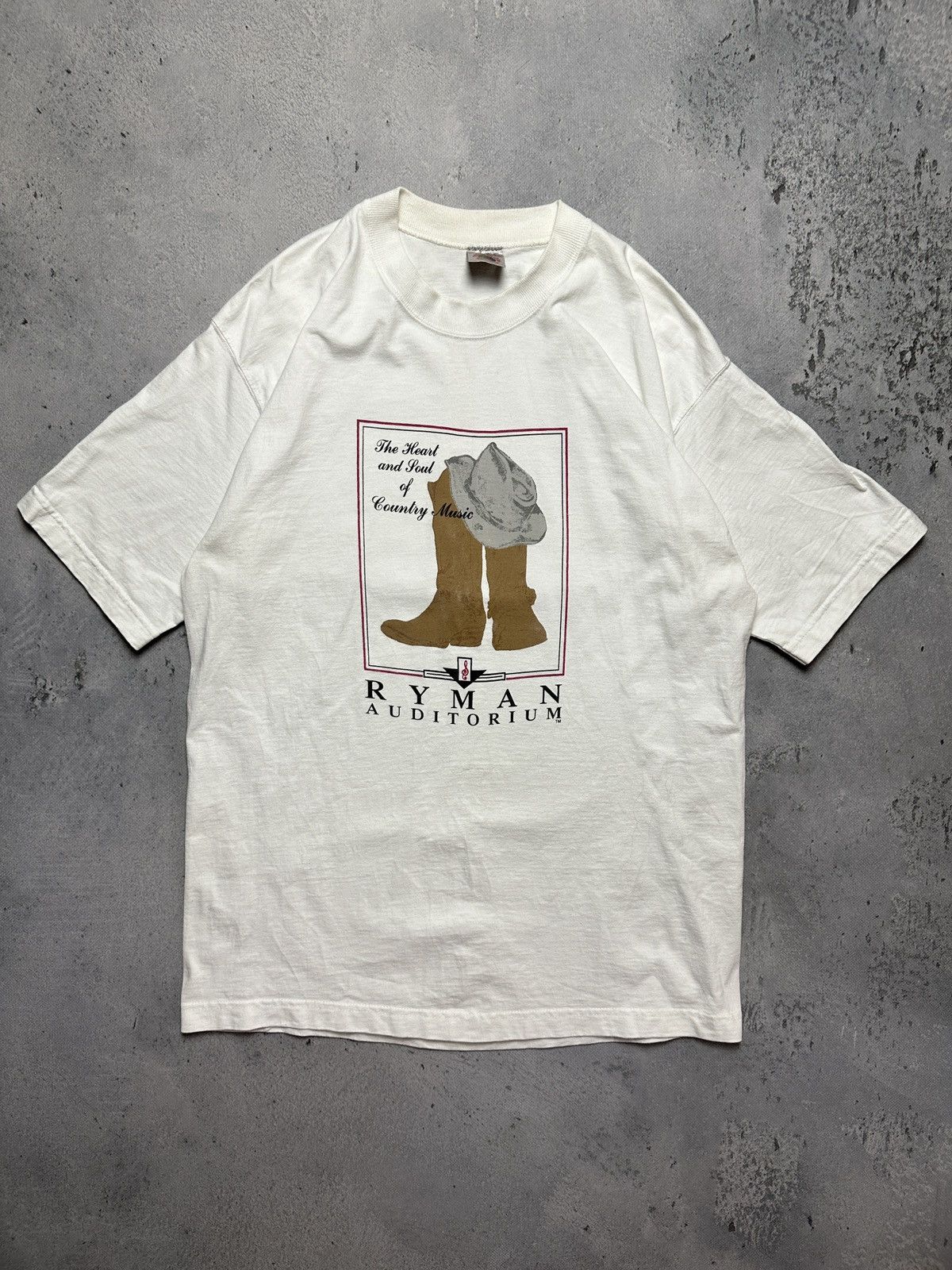 Band Tees Ryman Auditorium Country Music Vintage USA 90s Cotton Tee Size US L / EU 52-54 / 3 - 1 Thumbnail