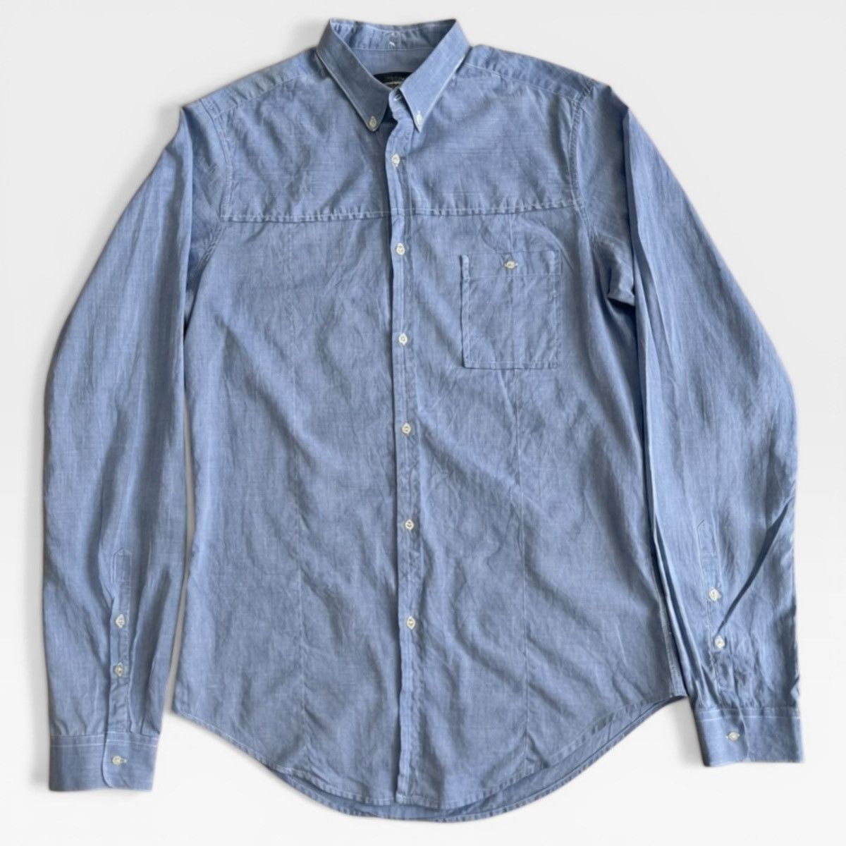 Golden Goose Golden Goose GGDB Chambray Oxford Button Up Shirt Italy Size US L / EU 52-54 / 3 - 1 Thumbnail