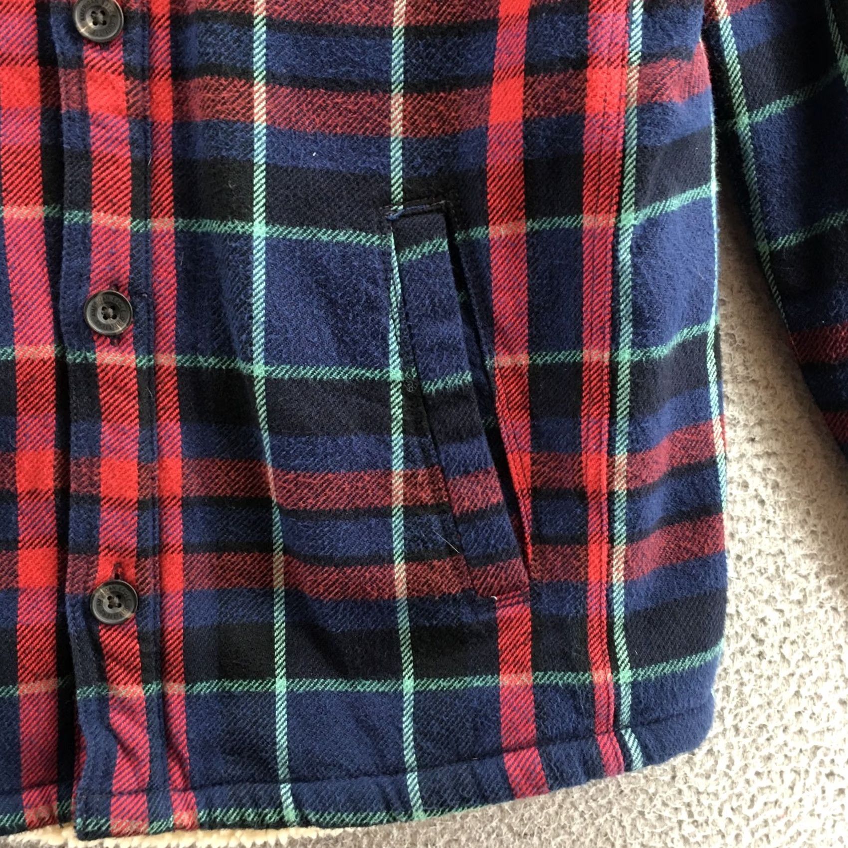 American Eagle Outfitters American Eagle Outfitters Jacket Mens LT Multicolor Plaid Fleece Button Up Size US L / EU 52-54 / 3 - 7 Thumbnail