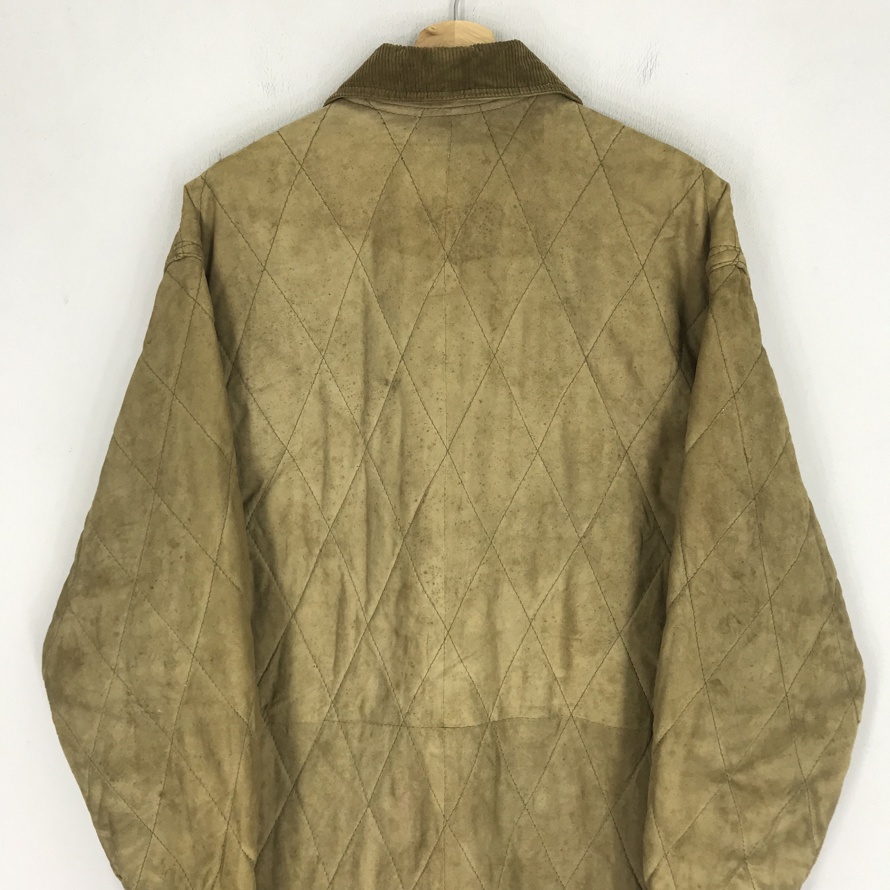 Salvatore Ferragamo × Vintage Vintage Salvatore Ferragamo Italy Quilted Leather Jacket Size US L / EU 52-54 / 3 - 5 Thumbnail