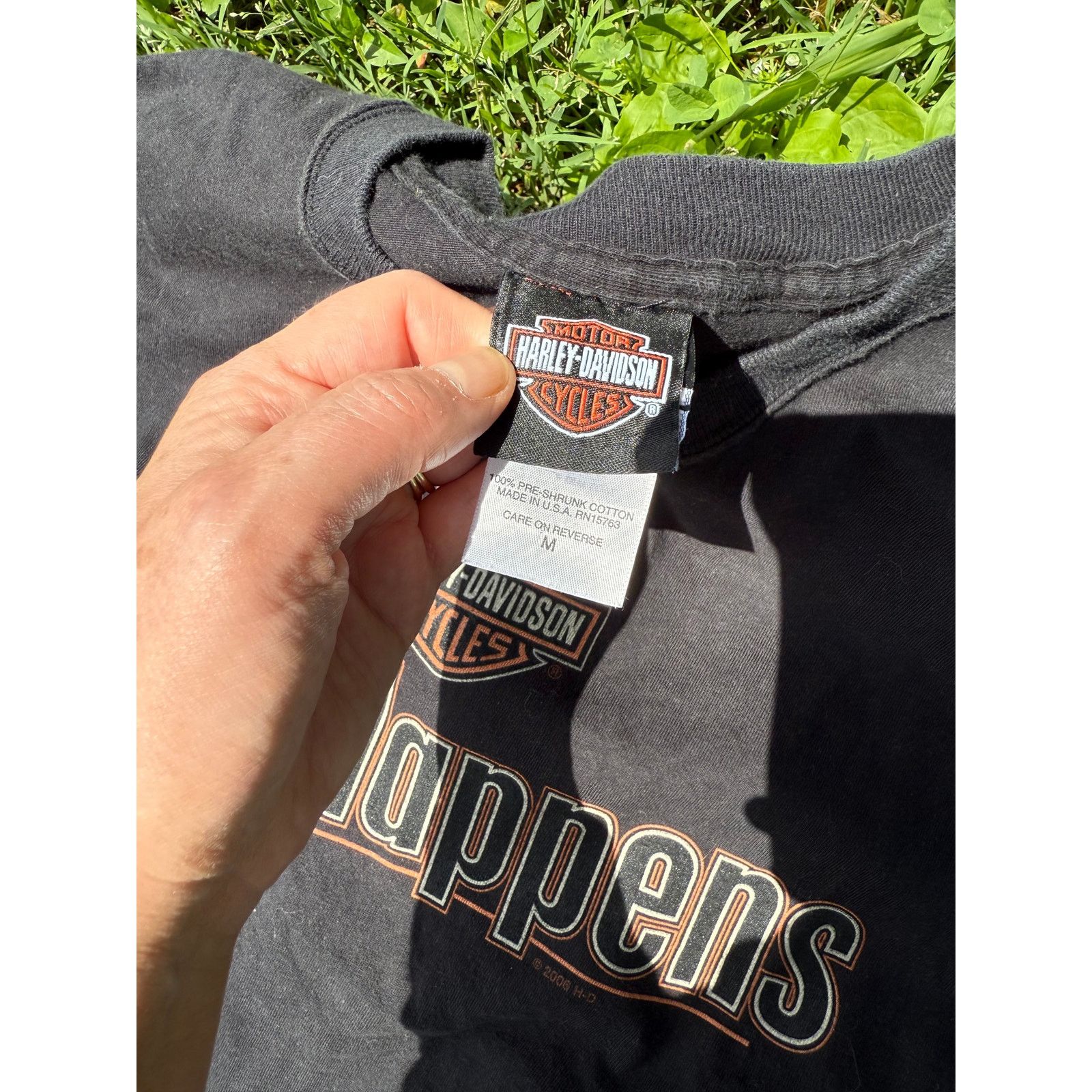 Harley Davidson Y2K Vintage Harley "Shift Happens" Tshirt Medium Size US M / EU 48-50 / 2 - 2 Thumbnail