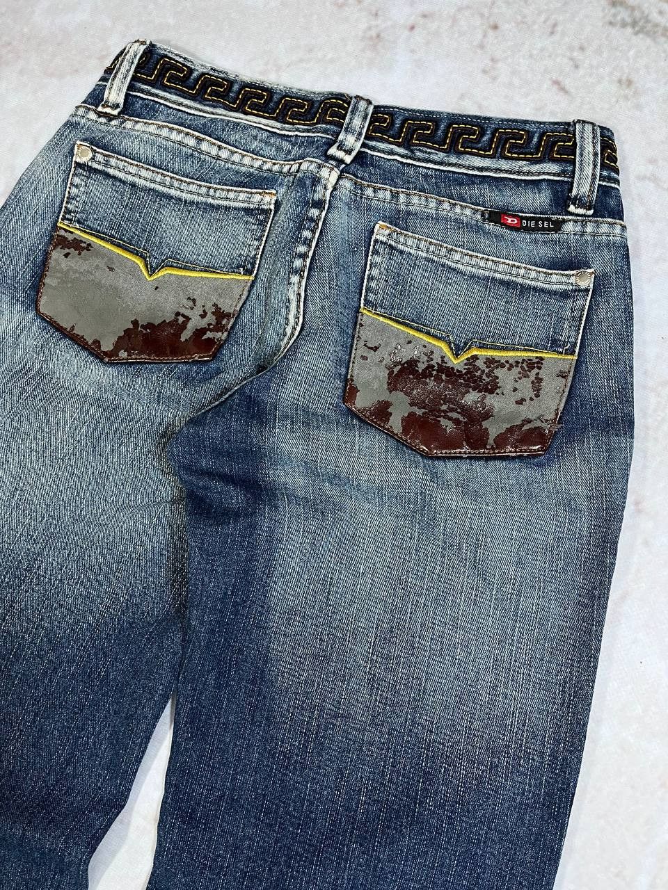 Diesel × Vintage Diesel Flared Jeans archive Baggy washed vintage y2k denim Size 27" / US 4 / IT 40 - 5 Thumbnail