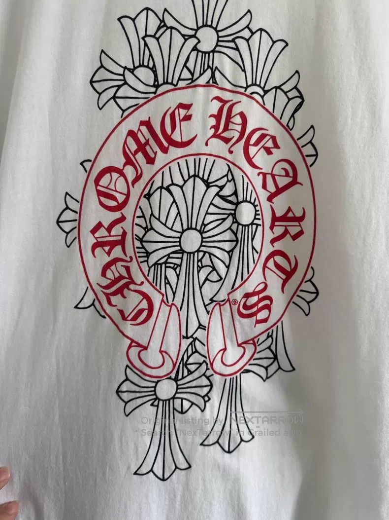 Chrome Hearts CHROME HEARTS White and Red Phantom Graveyard Short Sleeve Size US L / EU 52-54 / 3 - 5 Thumbnail