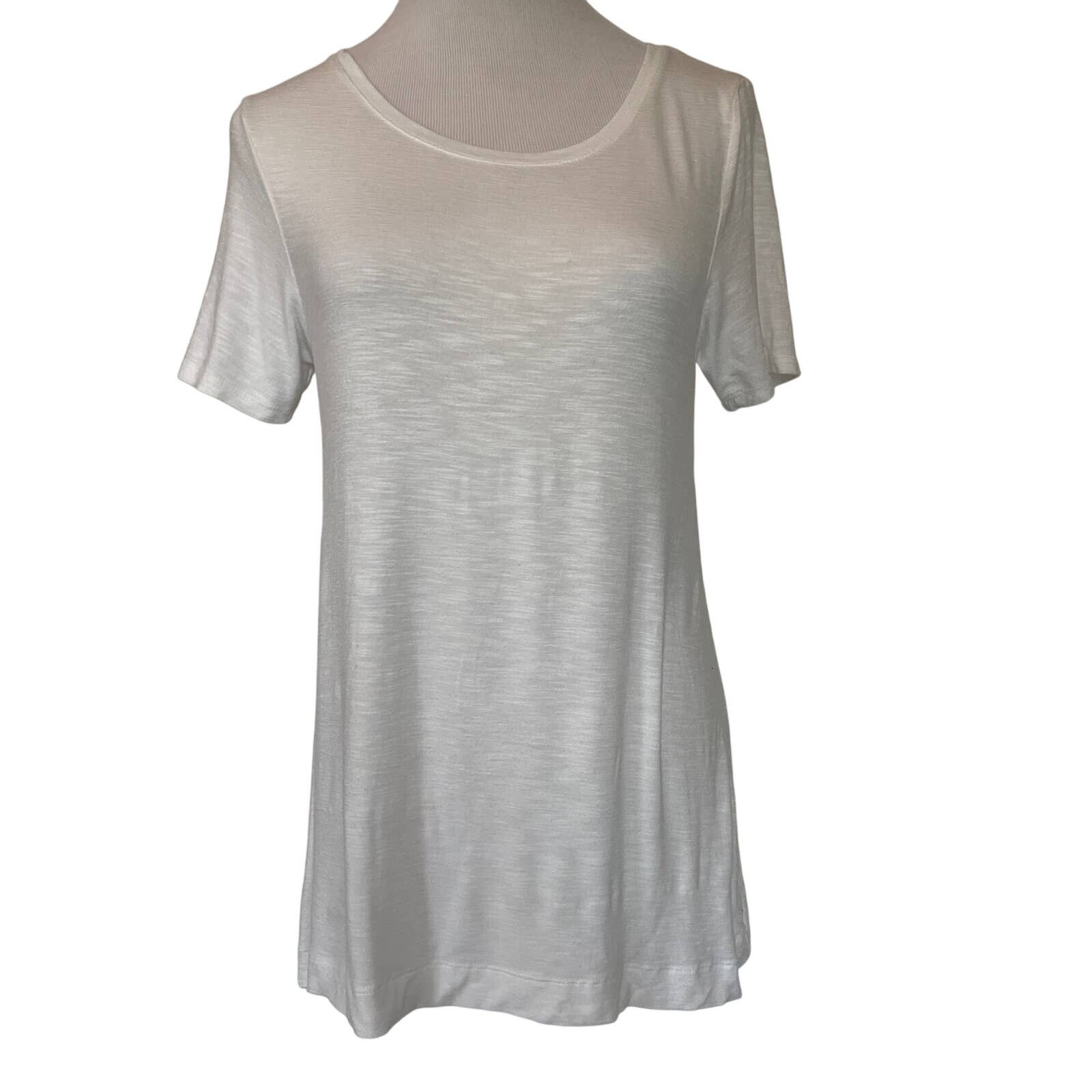 Old Navy Luxe White Short Sleeve Loose Baby Doll Blouse Tunic Top XS Size XS / US 0-2 / IT 36-38 - 1 Thumbnail