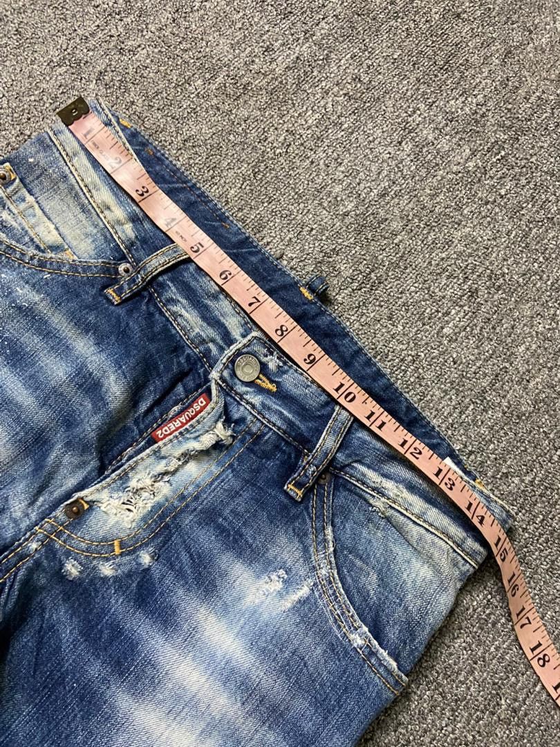 Dsquared2 Dsquared2 Brand Distressed Ripped Jeans (187) Size US 30 / EU 46 - 7 Thumbnail