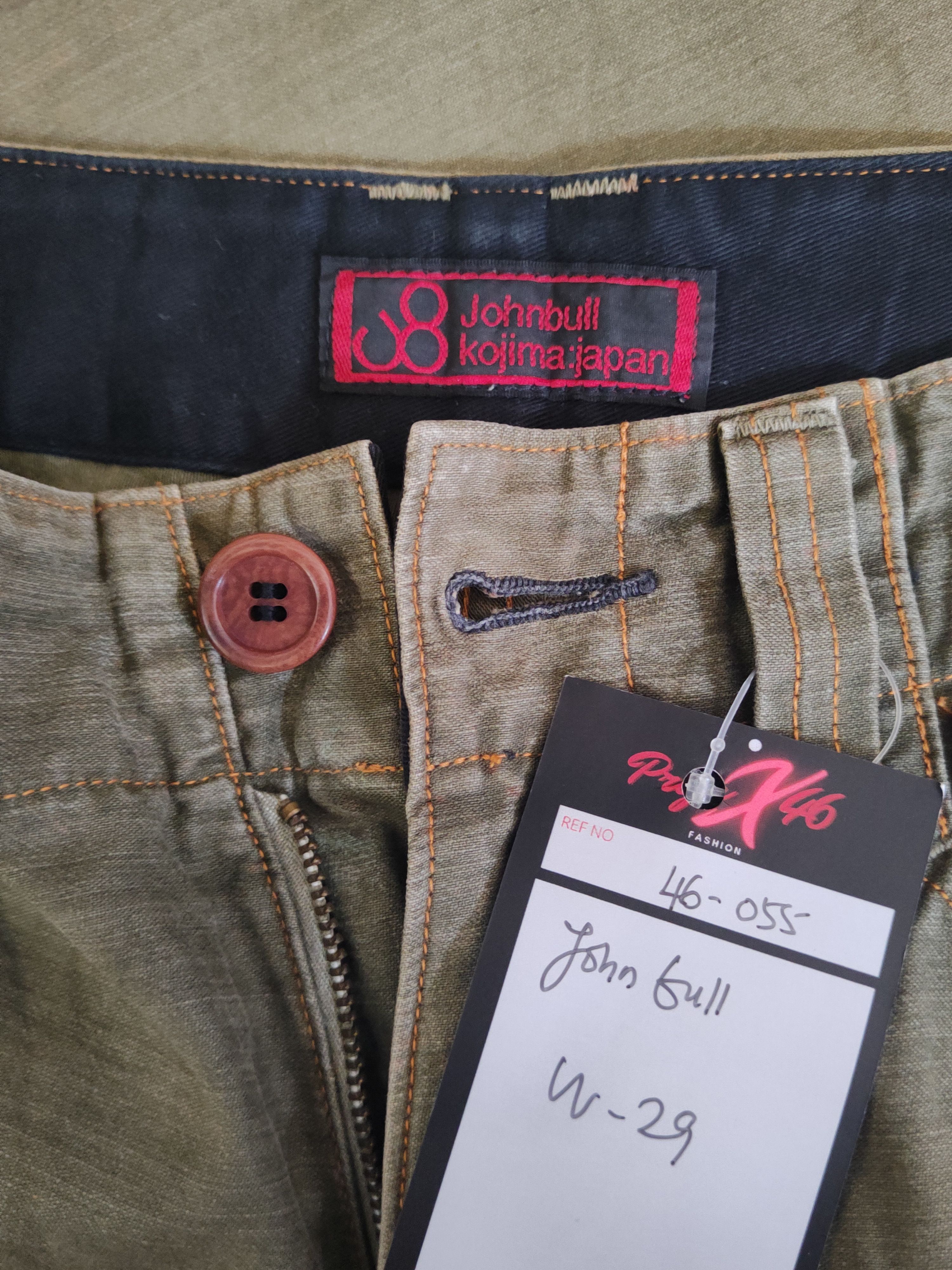Johnbull DL Johnbull Olive Faded Multipocket Cargo Pants #46-055 Size US 29 - 13 Thumbnail