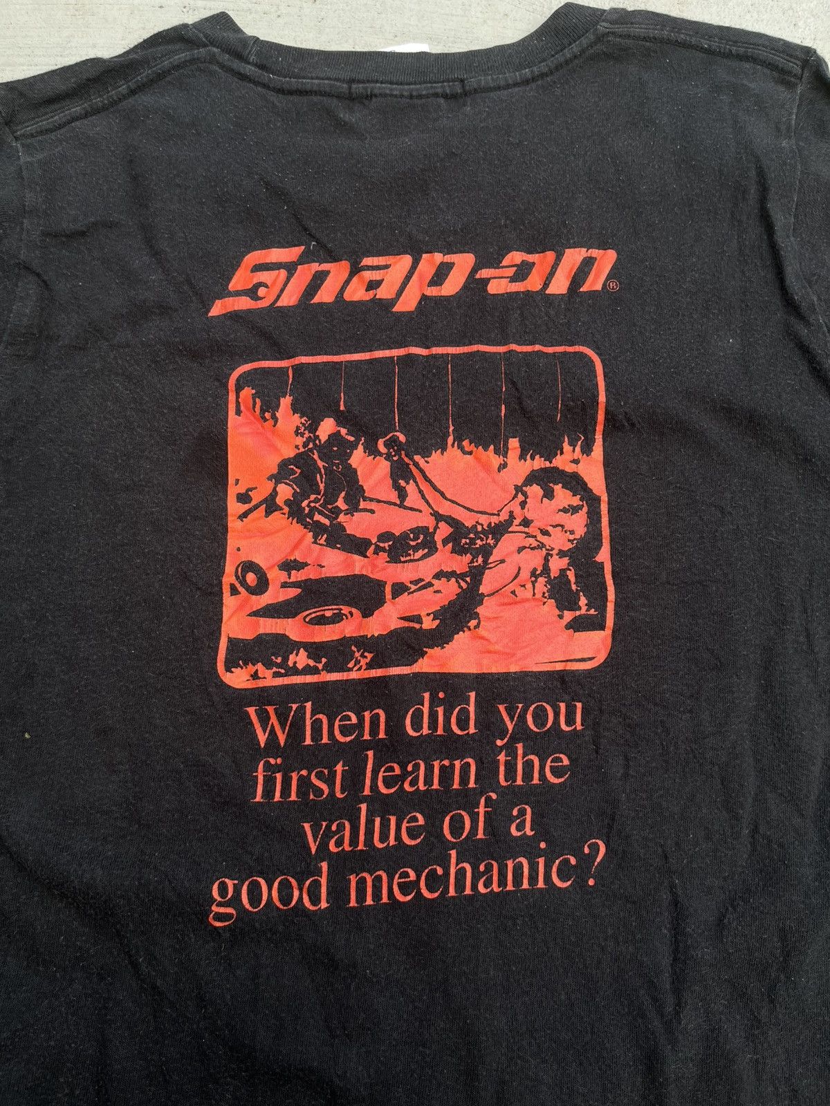 Japanese Brand × Vintage JAPANESE SNAP ON TOOLS BLACK TEE Size US S / EU 44-46 / 1 - 4 Thumbnail