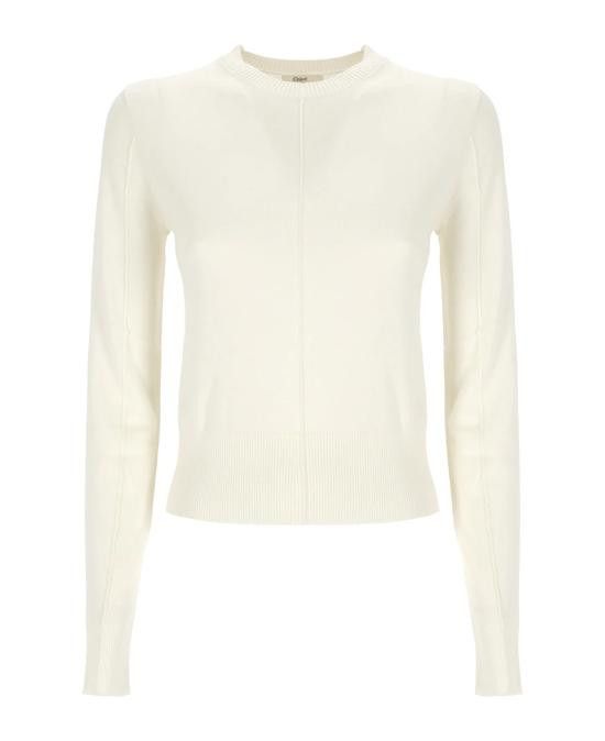 Chloe CHLOE Women Tops CHC24AMP04660 107 White Size L / US 10 / IT 46 - 1 Thumbnail