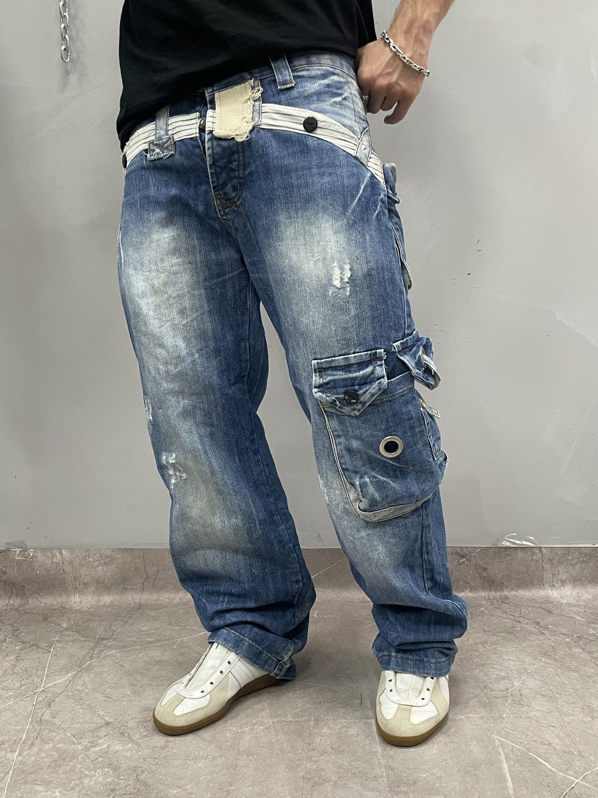 G-Star Baggy Multipocket cargo jeans 90s hype junya Watanabe style Size US 31 - 4 Thumbnail