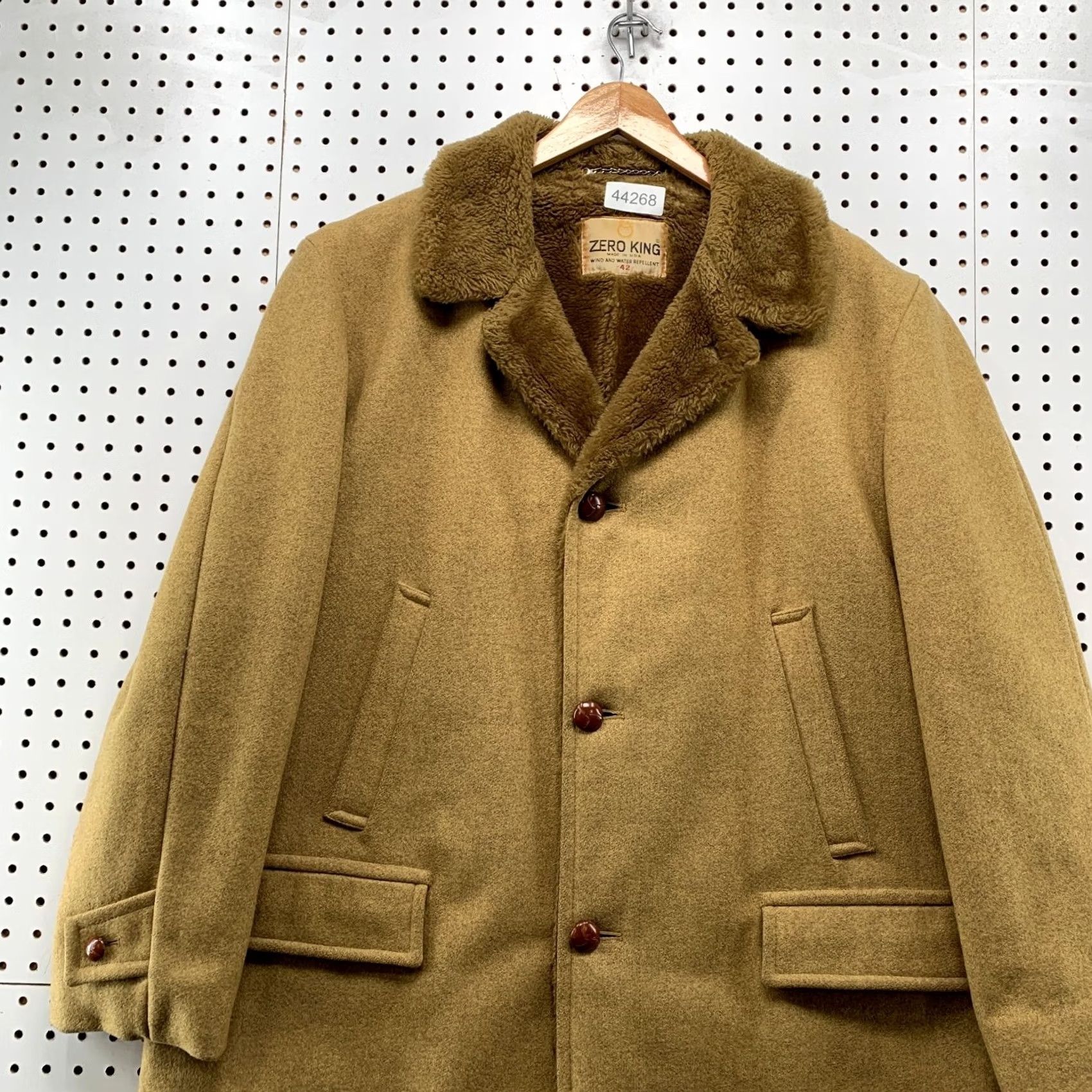 Marlboro VINTAGE Zero King Wool Coat Mens 42 Brown Wind Water Repellent Marlboro Man USA Coat Mens 42 Brown Wool Black? Size US XS / EU 42 / 0 - 2 Thumbnail
