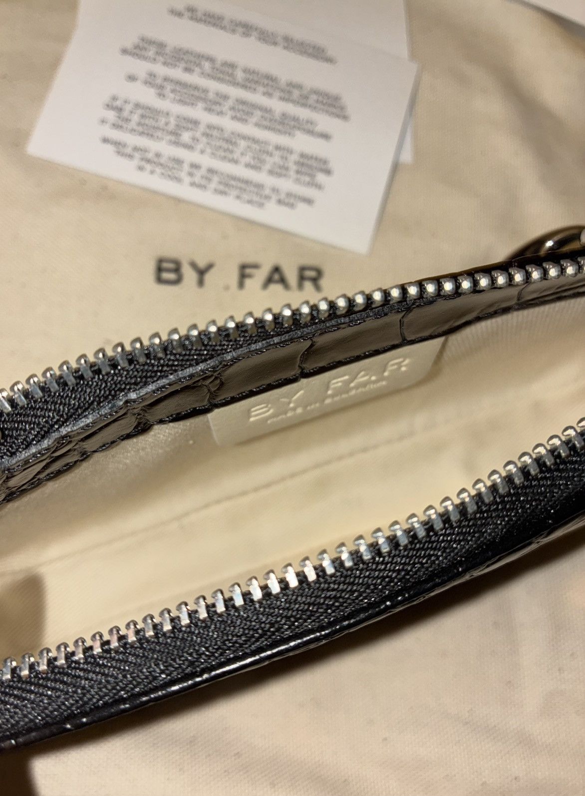 By Far Mini Rachel Croc Embossed Leather Bag Size ONE SIZE - 4 Thumbnail