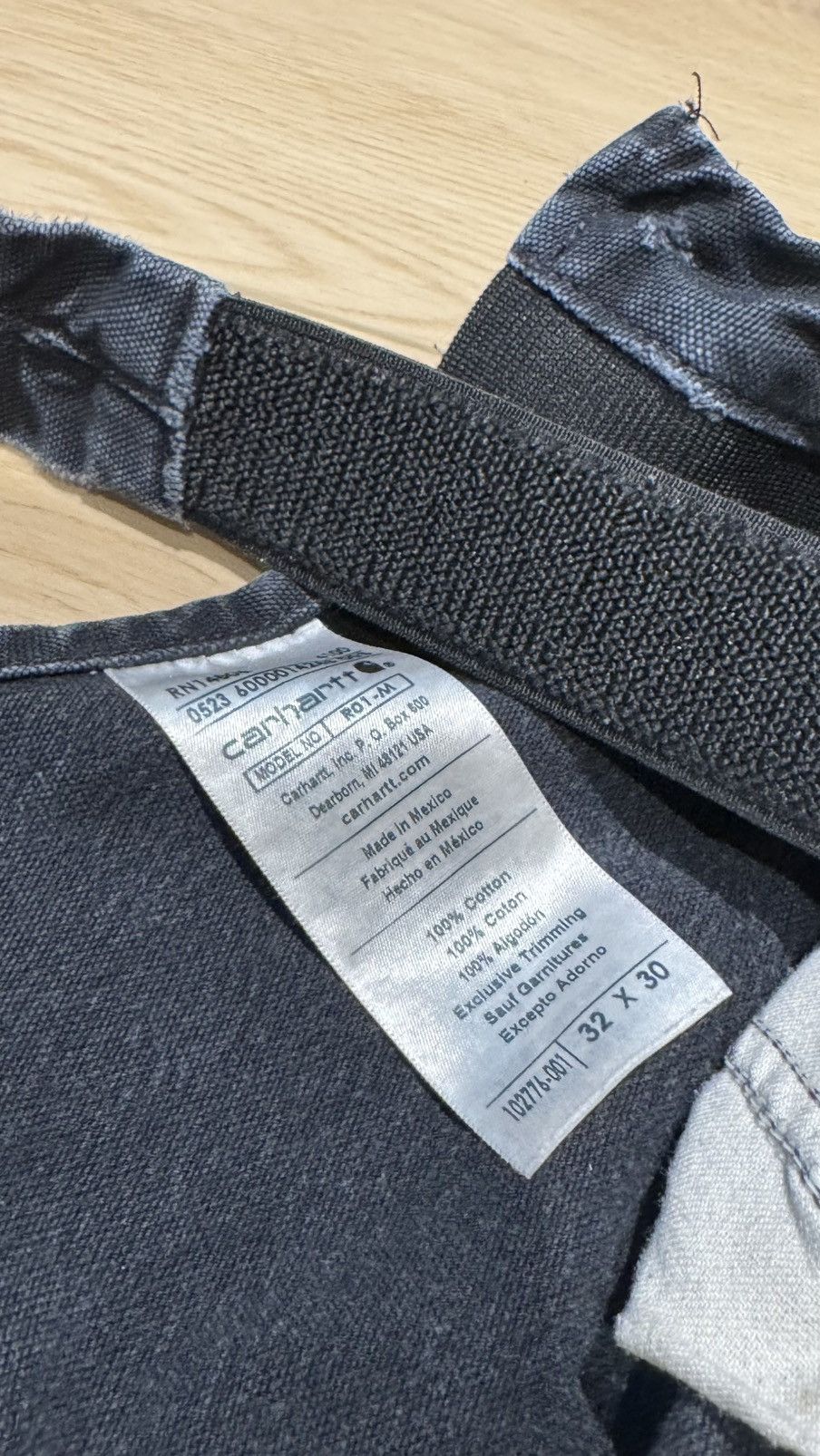 Carhartt Carharrt double knee carpenter overalls pants distressed Size US 32 / EU 48 - 17 Thumbnail