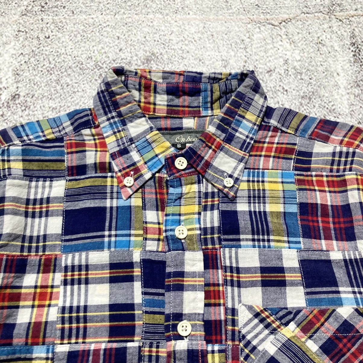 Japanese Brand 2000s Onboard Patchwork Madrass Shirt Japanese Kapital Style Size US S / EU 44-46 / 1 - 9 Thumbnail