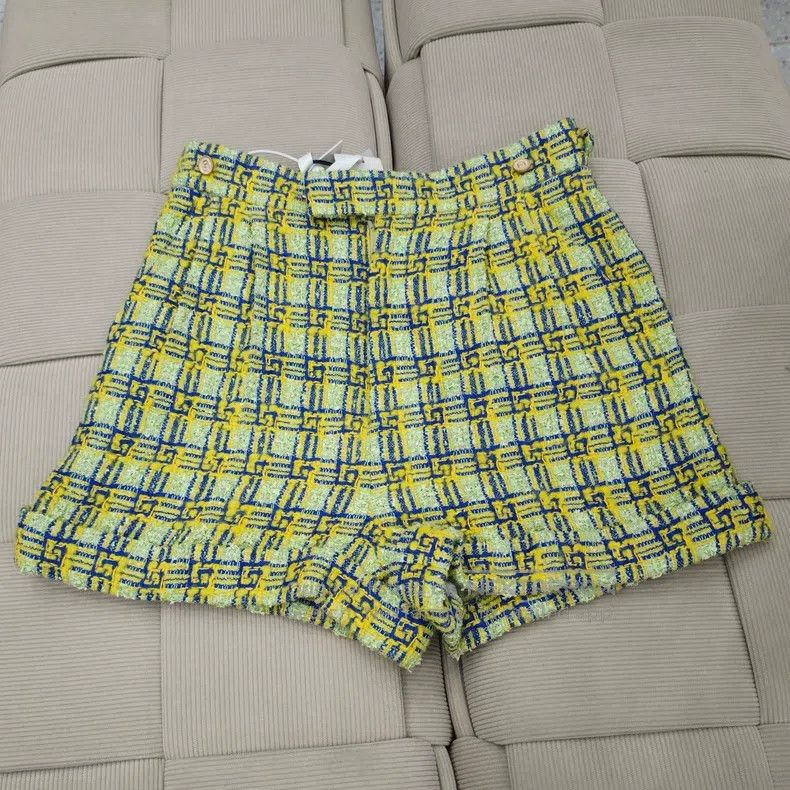 Gucci Gucci Colour-matched plaid linen shorts Size 25" / US 0 / IT 36 - 1 Thumbnail
