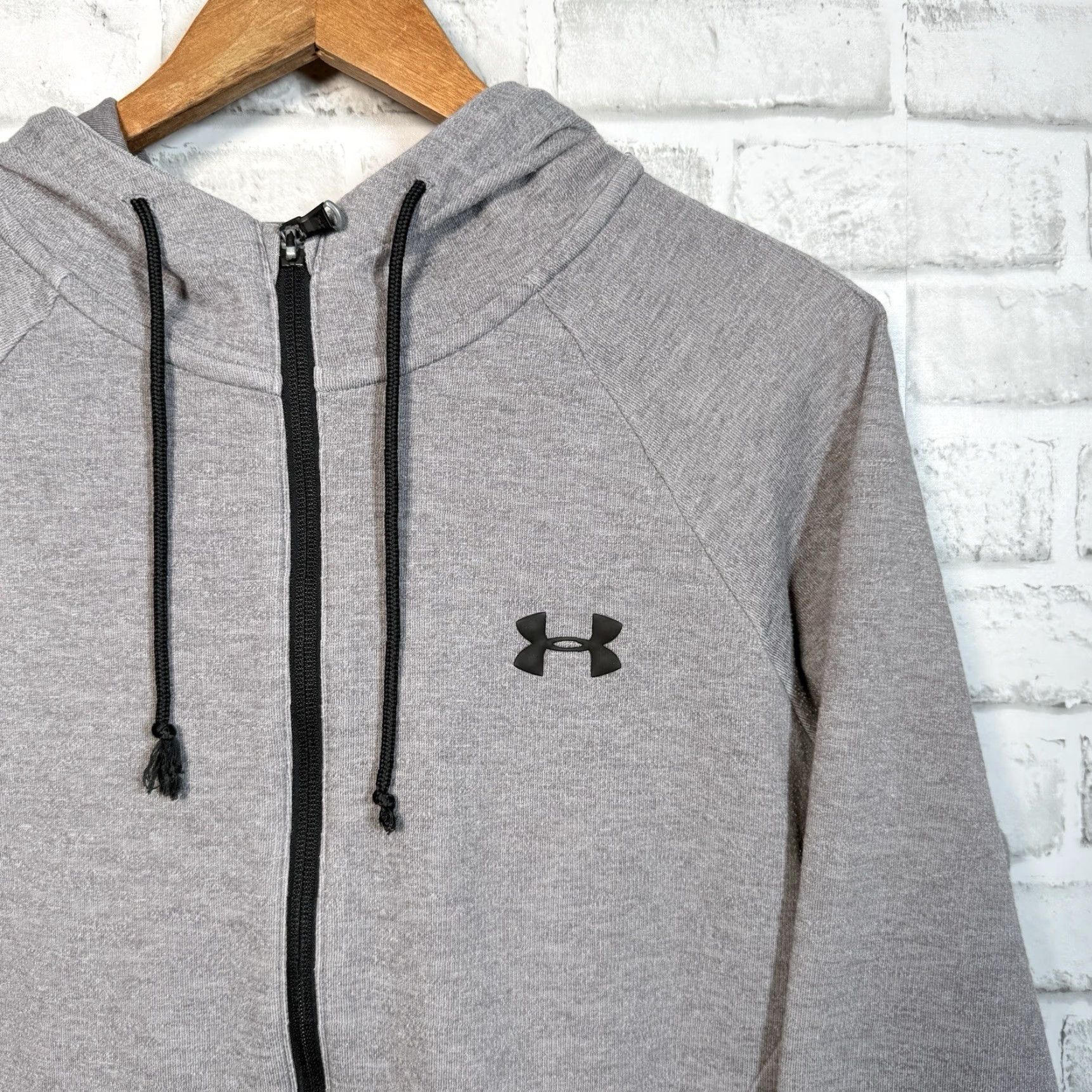 Under Armour Under Armour Gray Full Zip Hooded Jacket Mens Size M Size US M / EU 48-50 / 2 - 2 Thumbnail