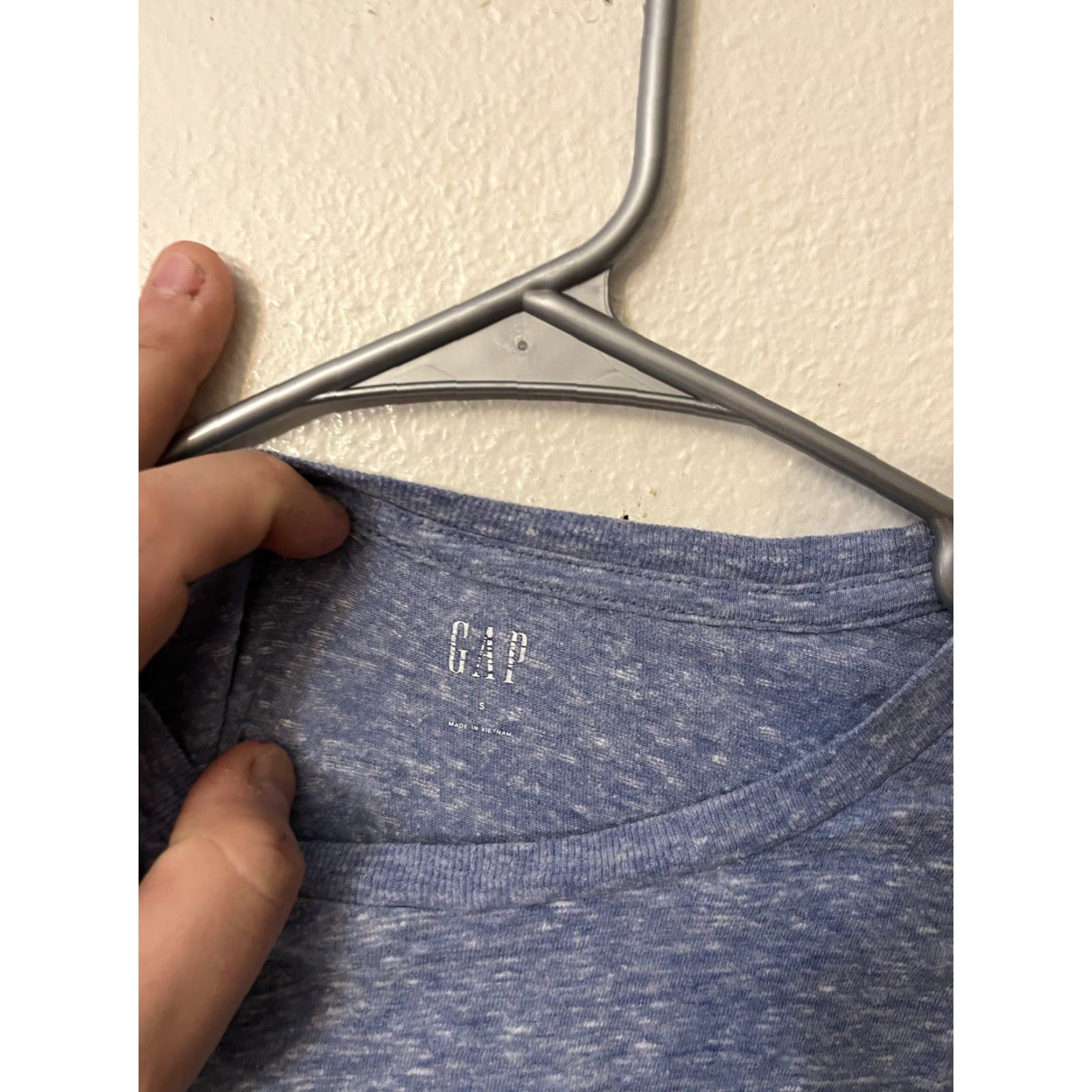 Gap GAP Logo In Triblend Jersey T-Shirt Men's Size S Crew Neck Short Sleeve Blue Admiral Blue Logo Shirt Men S Size US S / EU 44-46 / 1 - 3 Thumbnail