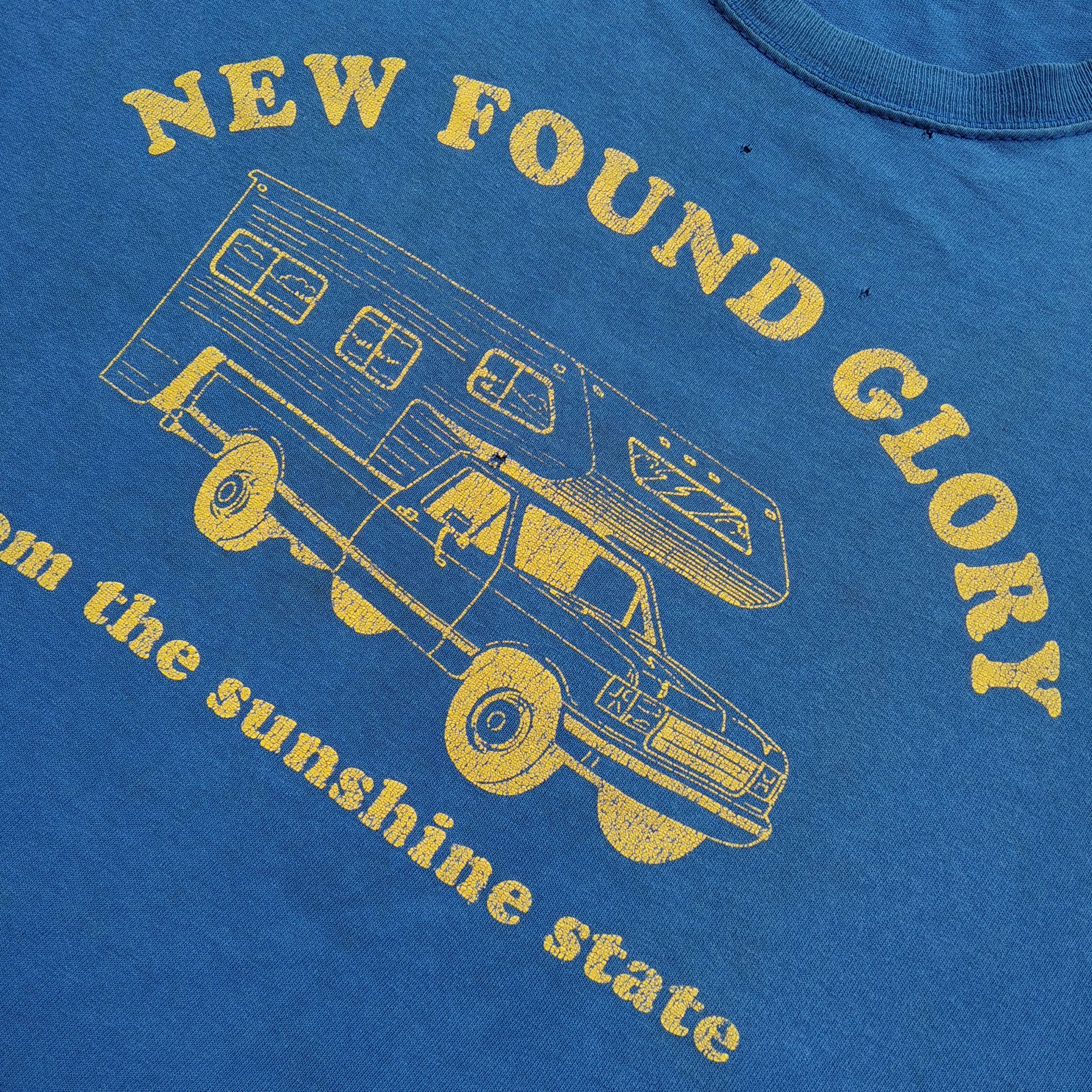 Band Tees × Vintage Vintage Thrashed Early 00's NEW FOUND GLORY T-Shirt Size US XXL / EU 58 / 5 - 6 Thumbnail