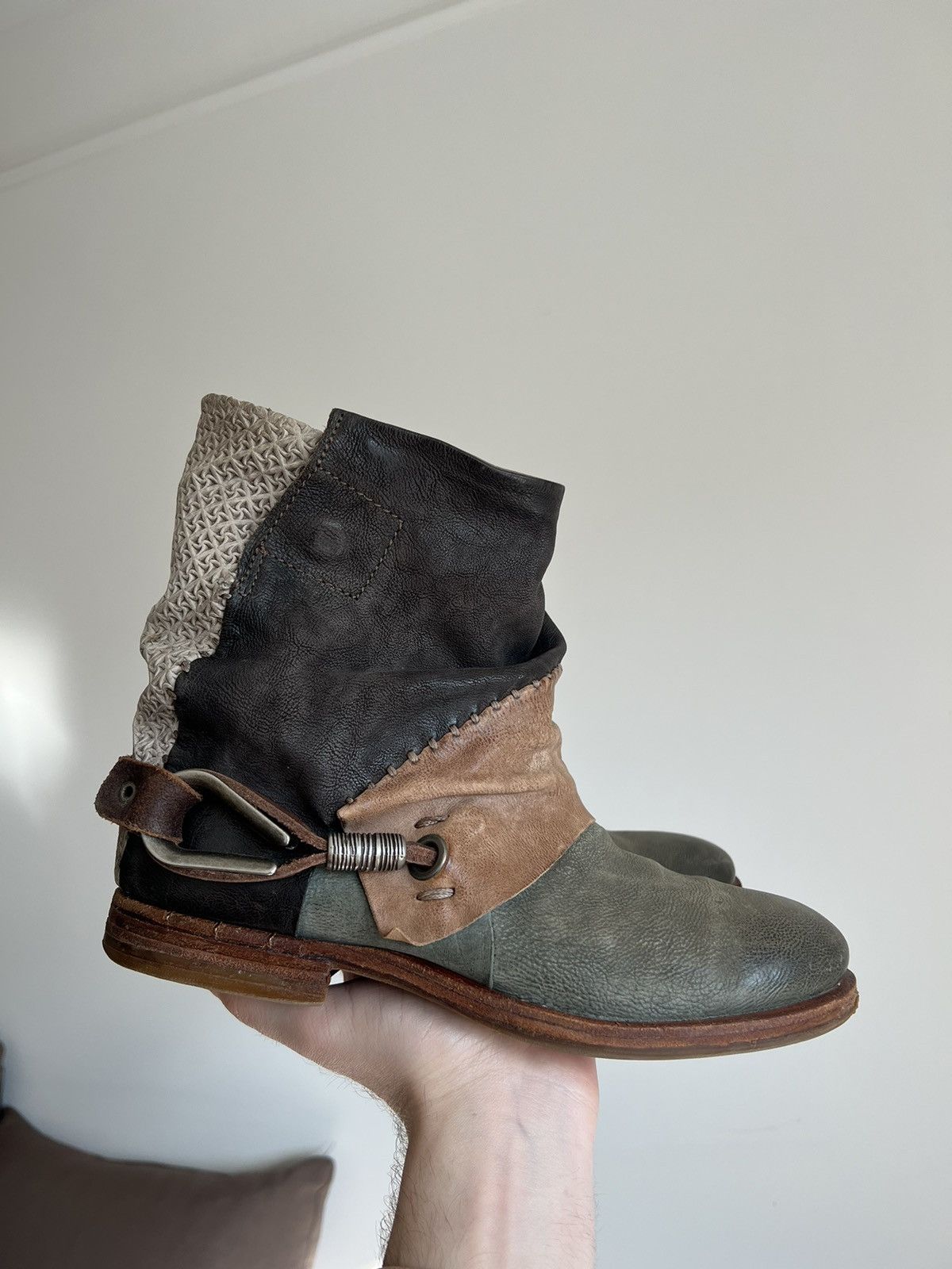 A.S.98 × Guidi A.S 98 Avant Garde Leather Airstep Shoes Boots Size US 8 / IT 38 - 1 Thumbnail