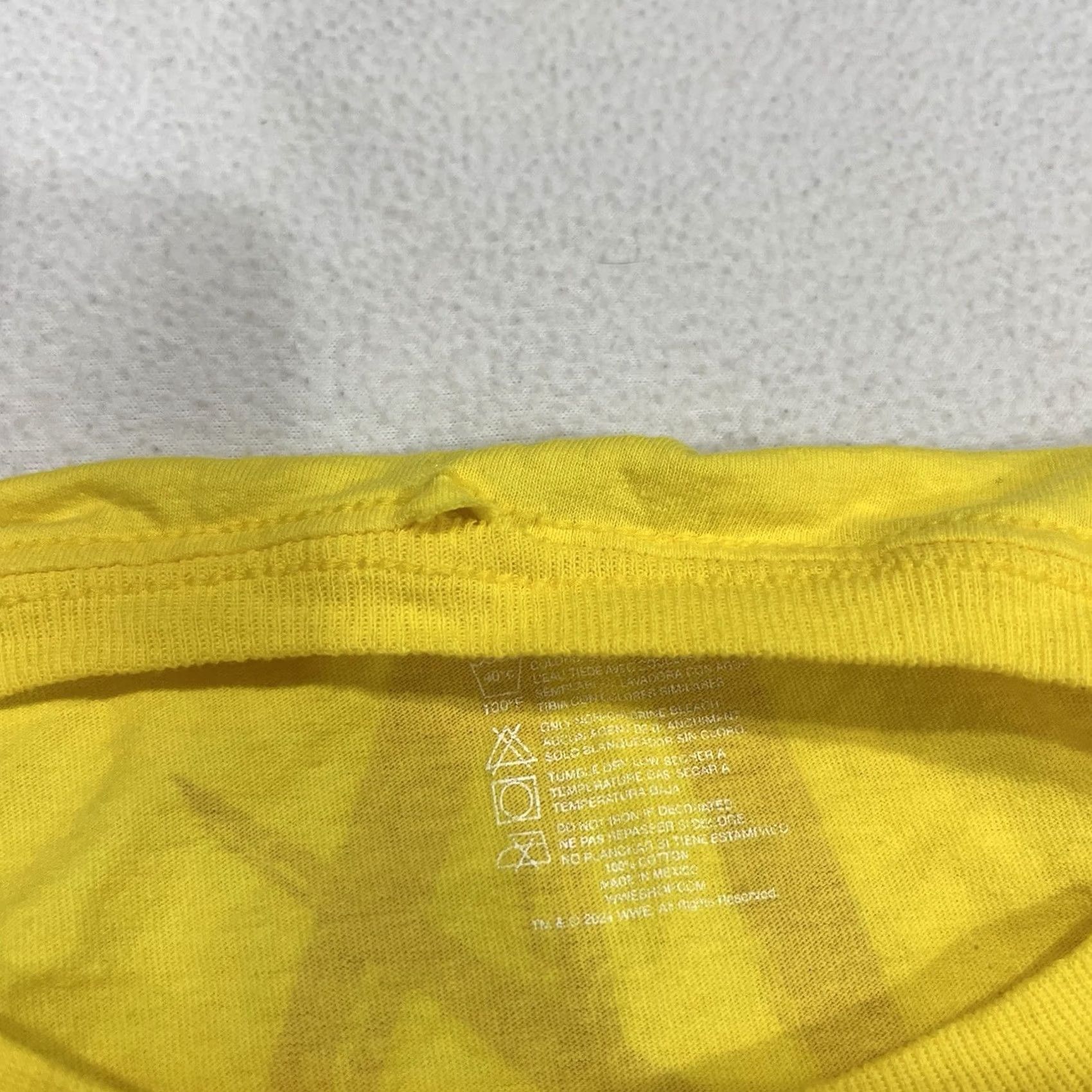 Vintage WWE Authentic LA Knight Whose Game Is It Yellow Graphic T-Shirt Mens L Size US L / EU 52-54 / 3 - 4 Thumbnail
