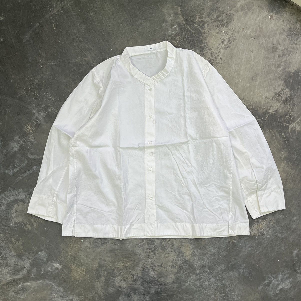 Japanese Brand × Jil Sander × Uniqlo Uniqlo j+ jil sander blouse white shirt Size ONE SIZE - 1 Thumbnail