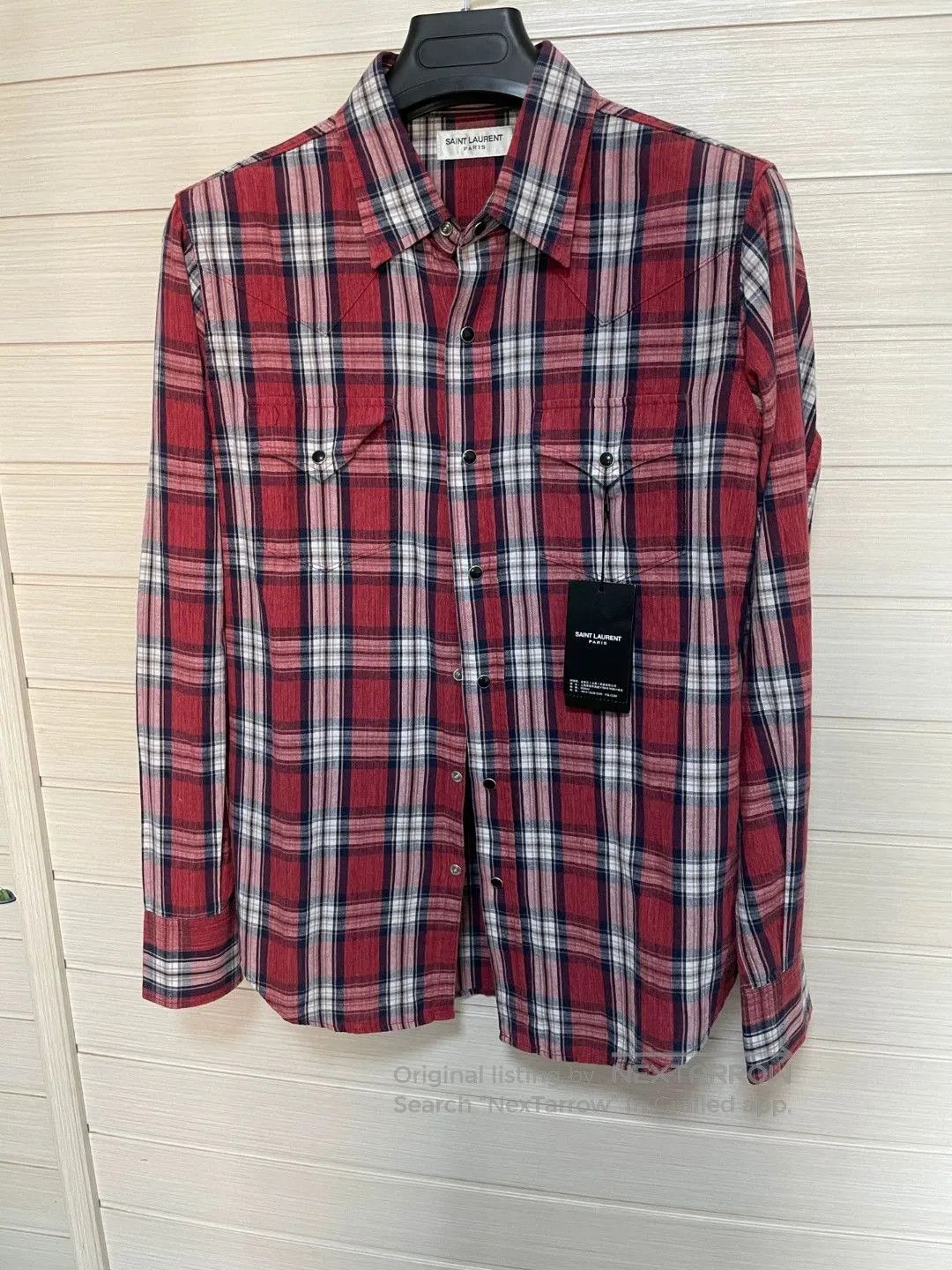 Saint Laurent Paris Saint Laurent Men's Check Shirt. Size US S / EU 44-46 / 1 - 1 Thumbnail