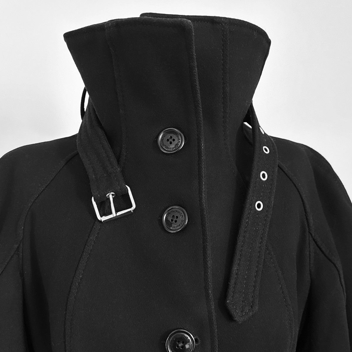 Vivienne Westwood Vivienne Westwood Anglomania Black Wool Long Coat Size M / US 6-8 / IT 42-44 - 5 Thumbnail
