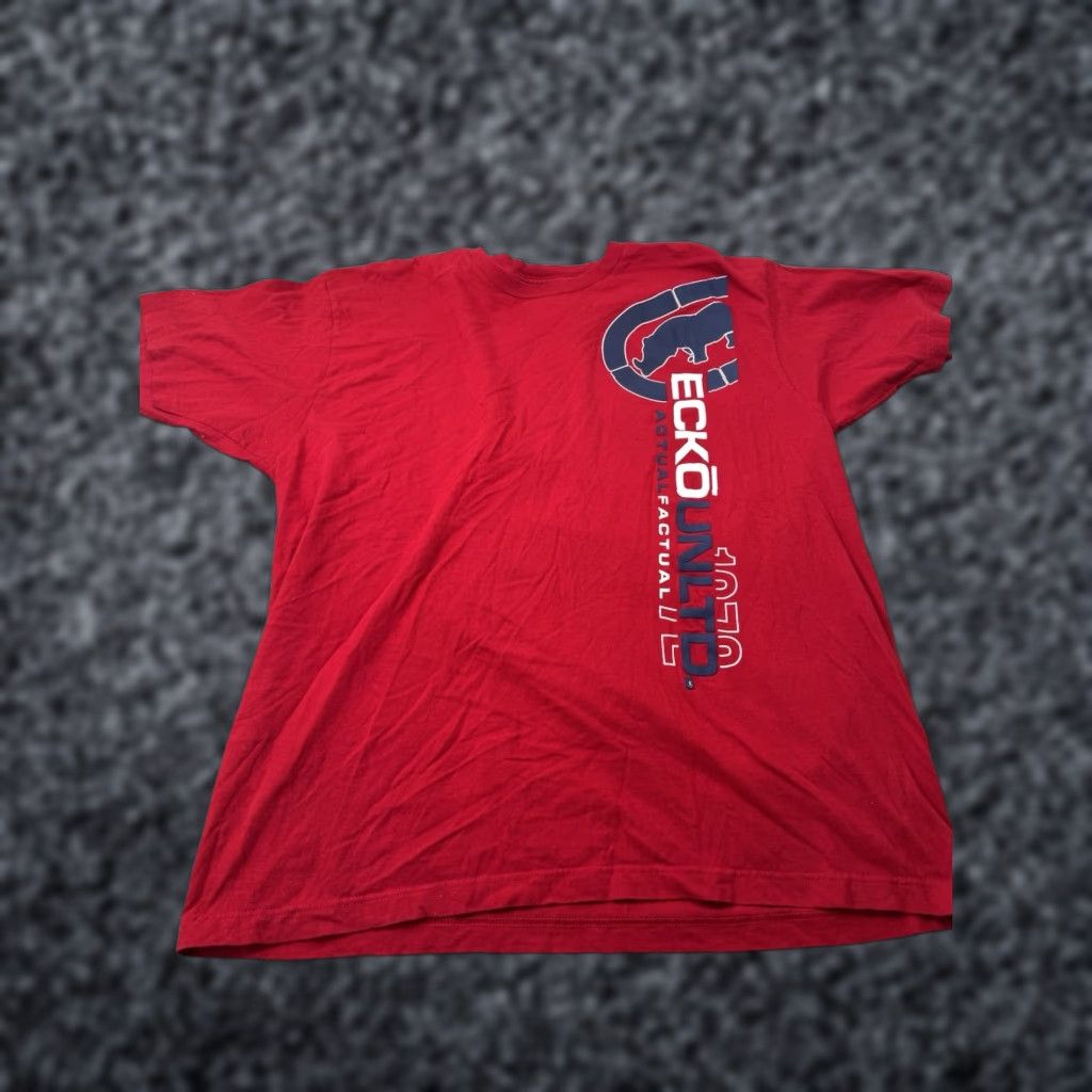 Ecko Unltd. VINTAGE Ecko Unltd Classic T Shirt Mens XL Red Short Sleeve Tee Size US XL / EU 56 / 4 - 1 Thumbnail