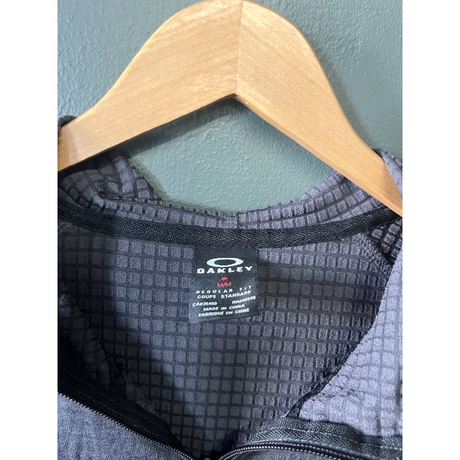 Oakley Oakley Hoodie Men Gray Full Zip Waffled Athletic Hooded Size M Size US M / EU 48-50 / 2 - 3 Thumbnail