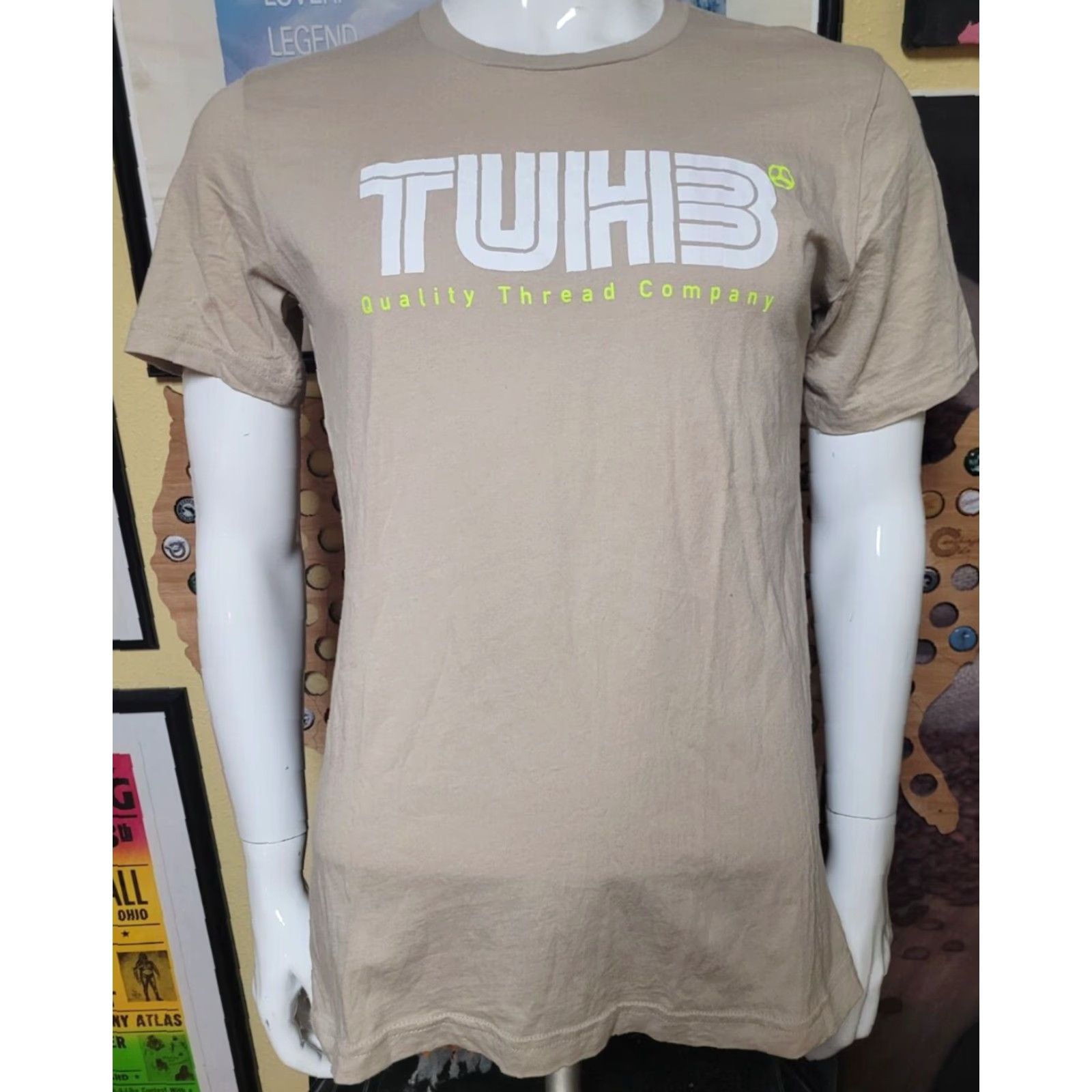 Vintage Canvas T-Shirt Mens Medium Beige 100% Cotton TUHB Quality Thread Cars Transportation Graphic Tee Dirt Track Racing Vintage? (if applicable) Size US M / EU 48-50 / 2 - 2 Thumbnail