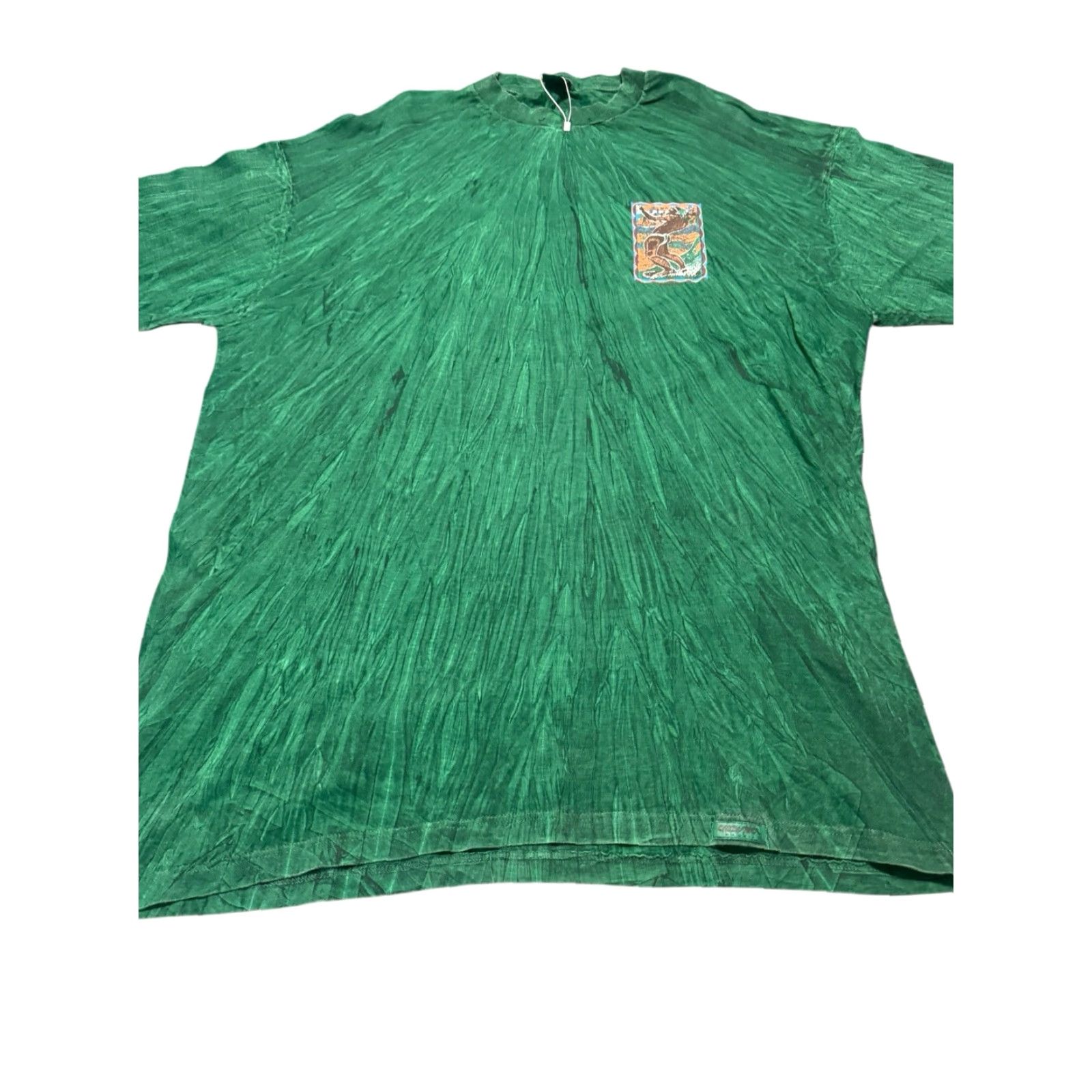 Vintage VINTAGE Crazy Shirts Hawaii Tie Dye T-Shirt Men XL Made In USA Shirt Mens Green USA Tie Dye Graphic Print 1990s Size US XL / EU 56 / 4 - 3 Thumbnail