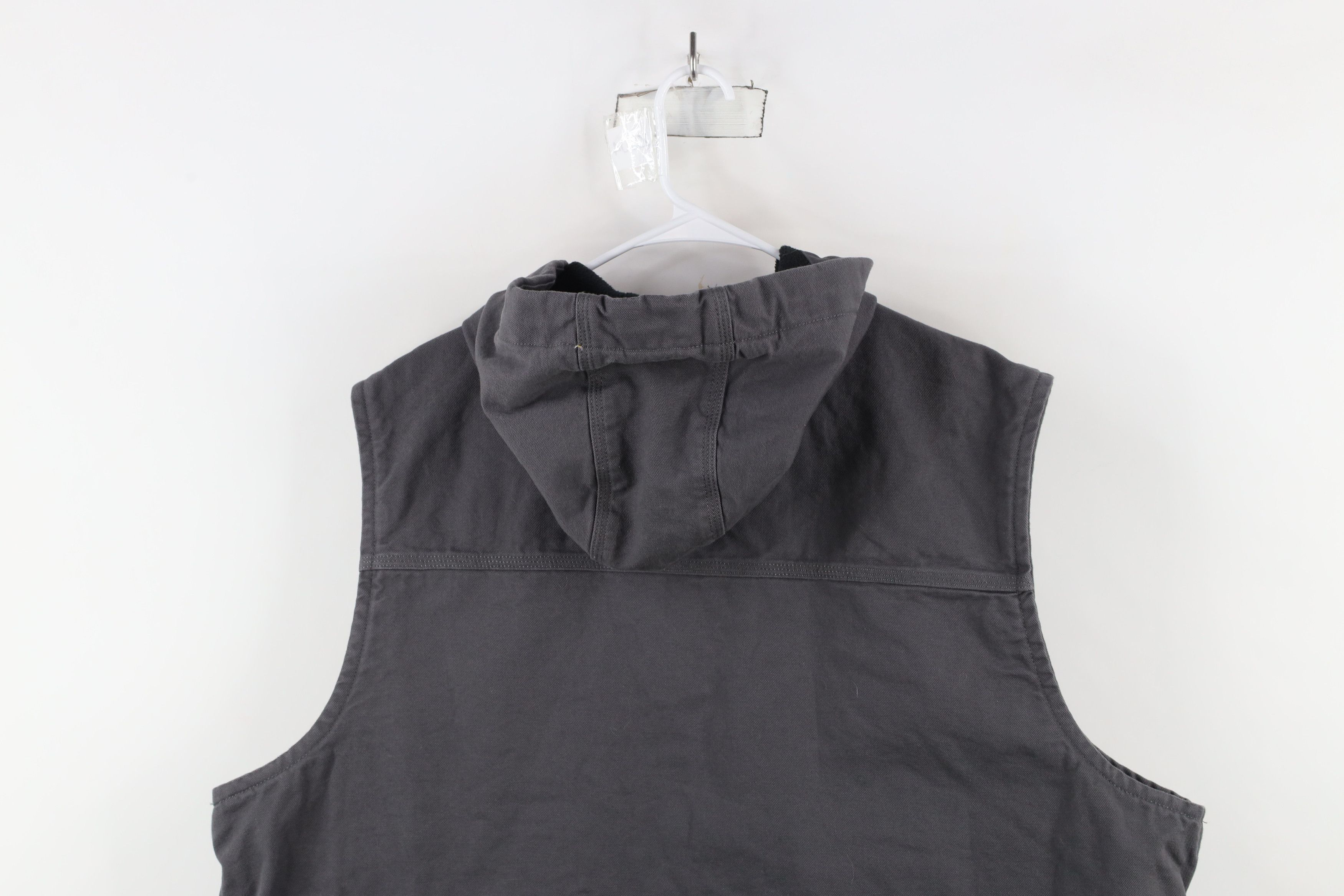 Carhartt × Vintage Vintage Carhartt Lined Sleeveless Hooded Vest Jacket Size US XXL / EU 58 / 5 - 14 Thumbnail