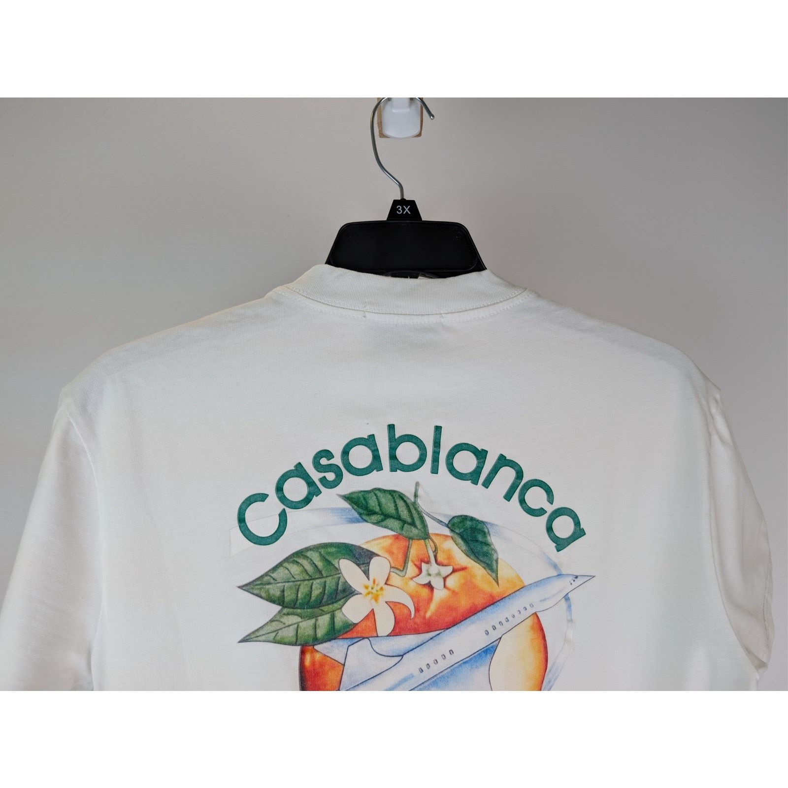 Casablanca o1rshd1 CC20 Orbite Autour De L'Orange airway print t-Shirt Size US L / EU 52-54 / 3 - 11 Thumbnail