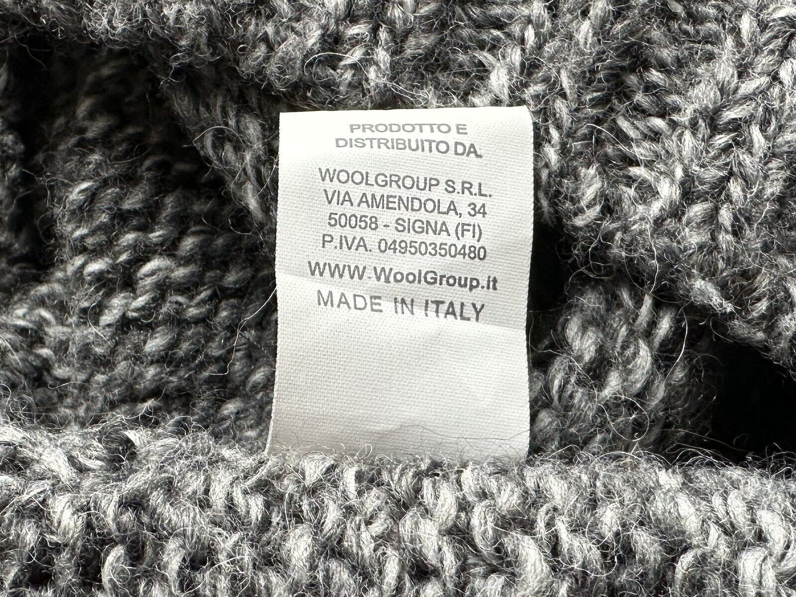 Daniele Fiesoli Men's Sweater Jumper Alpaca Wool L