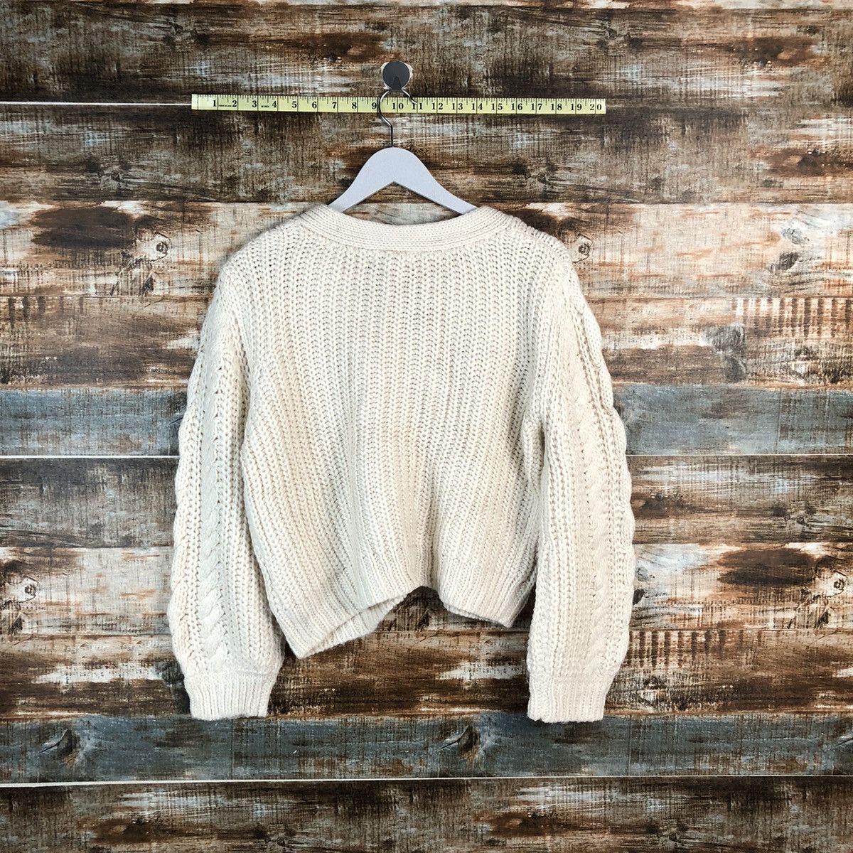 Global Work × Homespun Knitwear Global Work Brown Cardigan Knitwear #A2183 Size M / US 6-8 / IT 42-44 - 11 Thumbnail