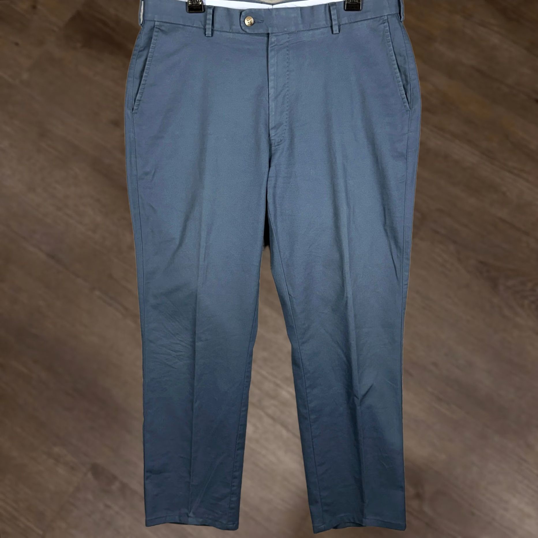 Peter Millar Peter Millar Pima Cotton Blend Pants Mens 36 Navy Blue Golf Khakis Chino Stretch Size US 34 / EU 50 - 1 Thumbnail