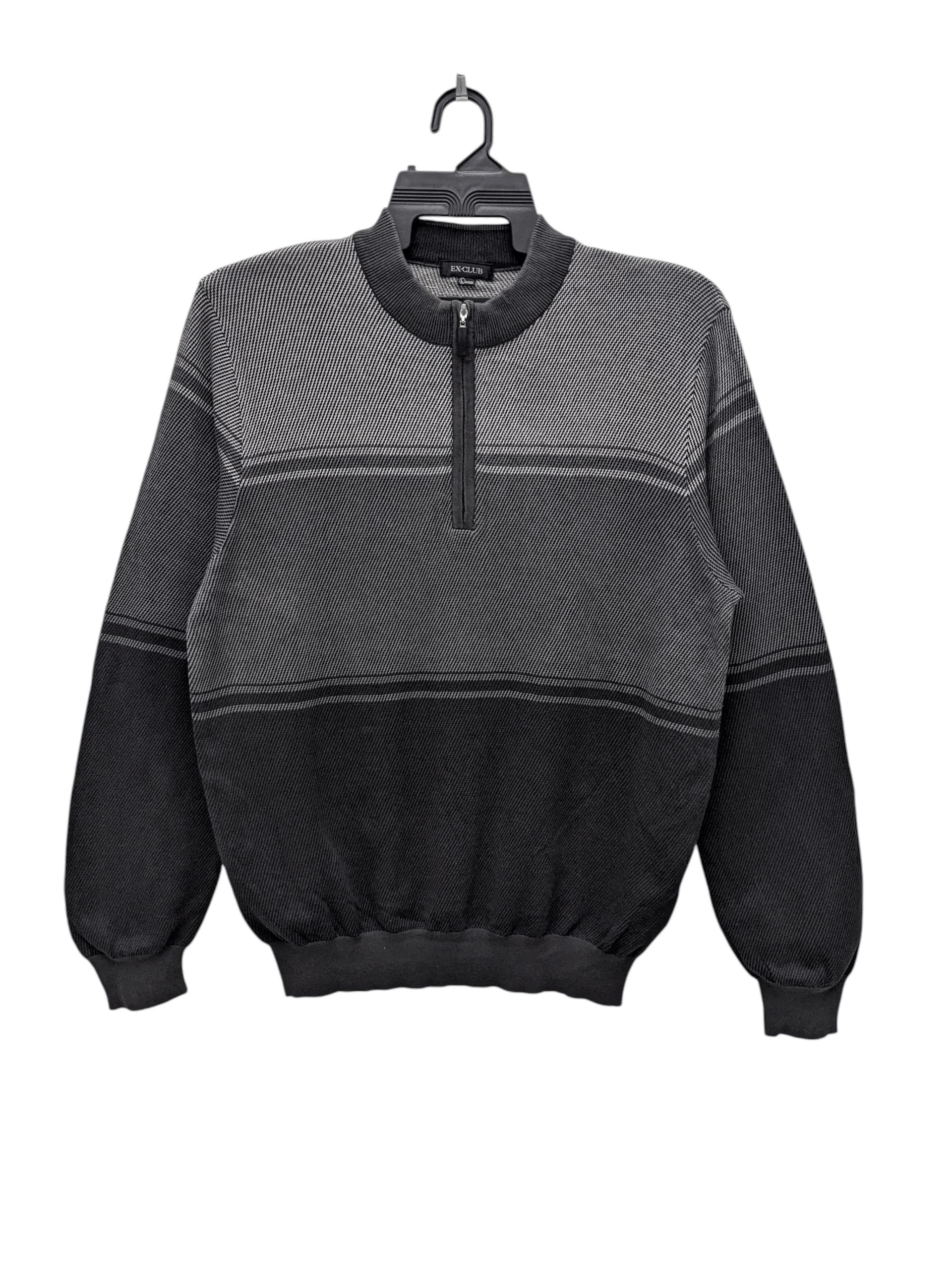 Japanese Brand Vintage EX-CLUB Renown Geometric Knit Sweatshirt Size US L / EU 52-54 / 3 - 1 Thumbnail