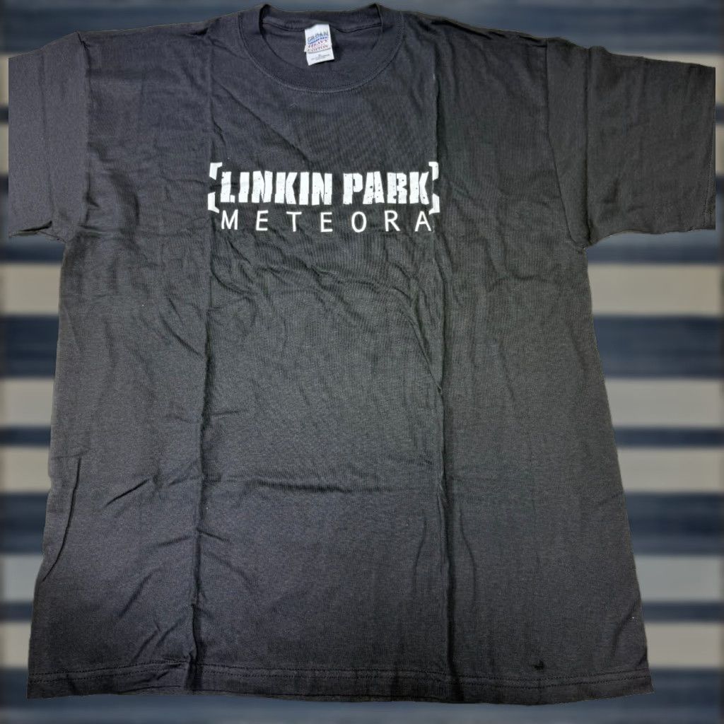 Gildan VINTAGE Linkin Park T-Shirt Men’s Shirt XL Black Meteora Tour 2003 Band Tee Size US XL / EU 56 / 4 - 1 Thumbnail