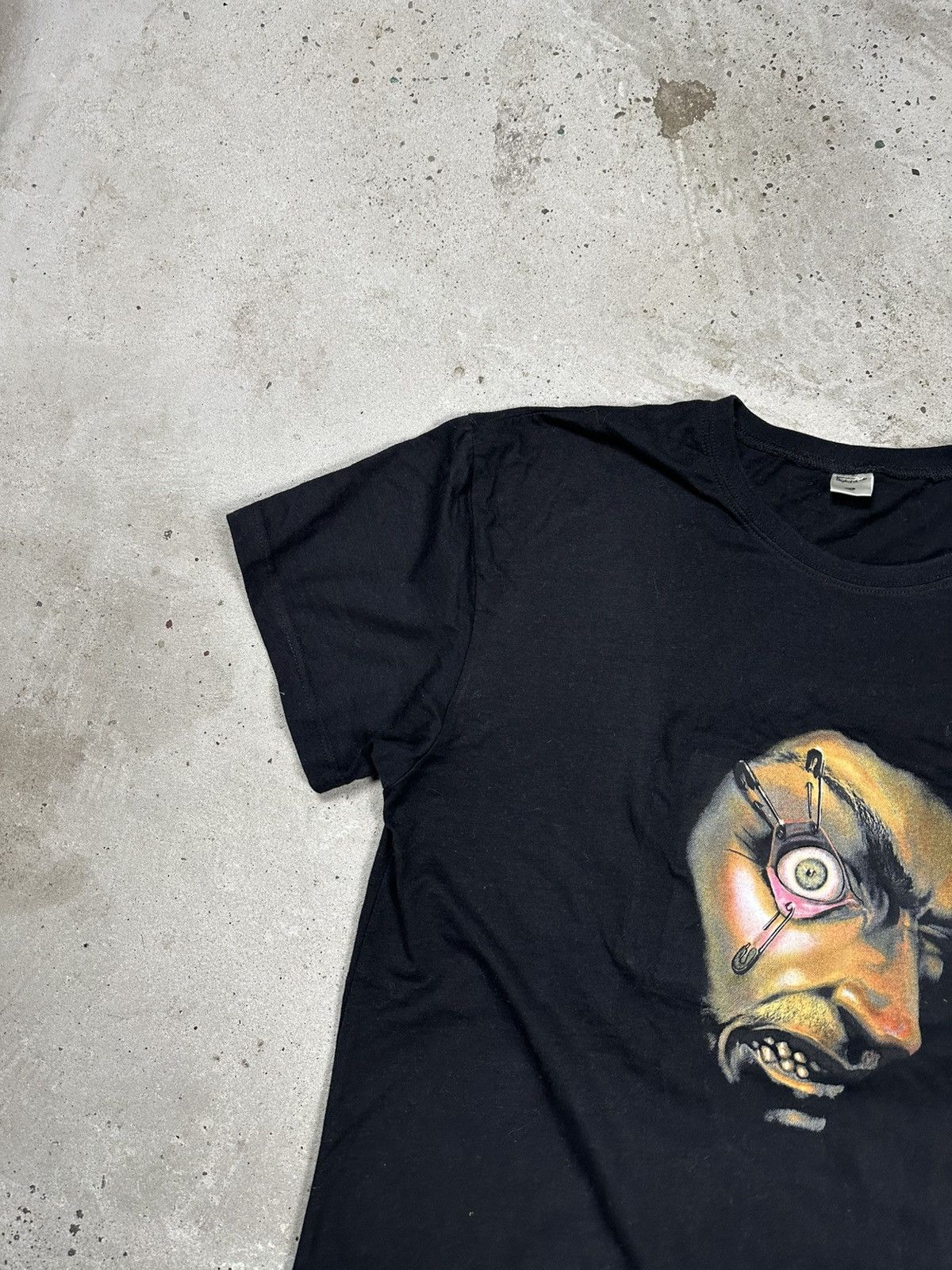Expert Horror Digital Dudz Morph Costume Scary Eye Face Black Tee T Shirt Size US XL / EU 56 / 4 - 6 Thumbnail