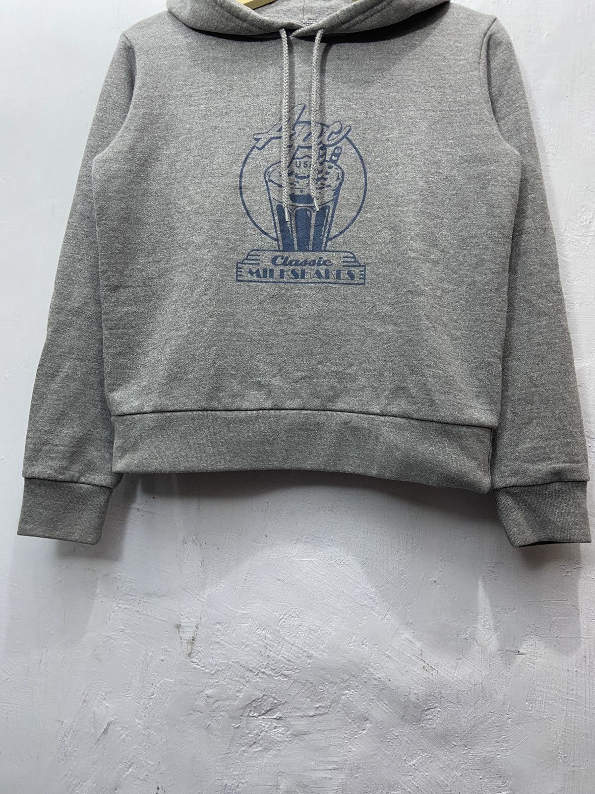A.P.C. A.P.C Alfred Classic Milkshakes Gray Pullover Hoodie Size US XS / EU 42 / 0 - 4 Thumbnail
