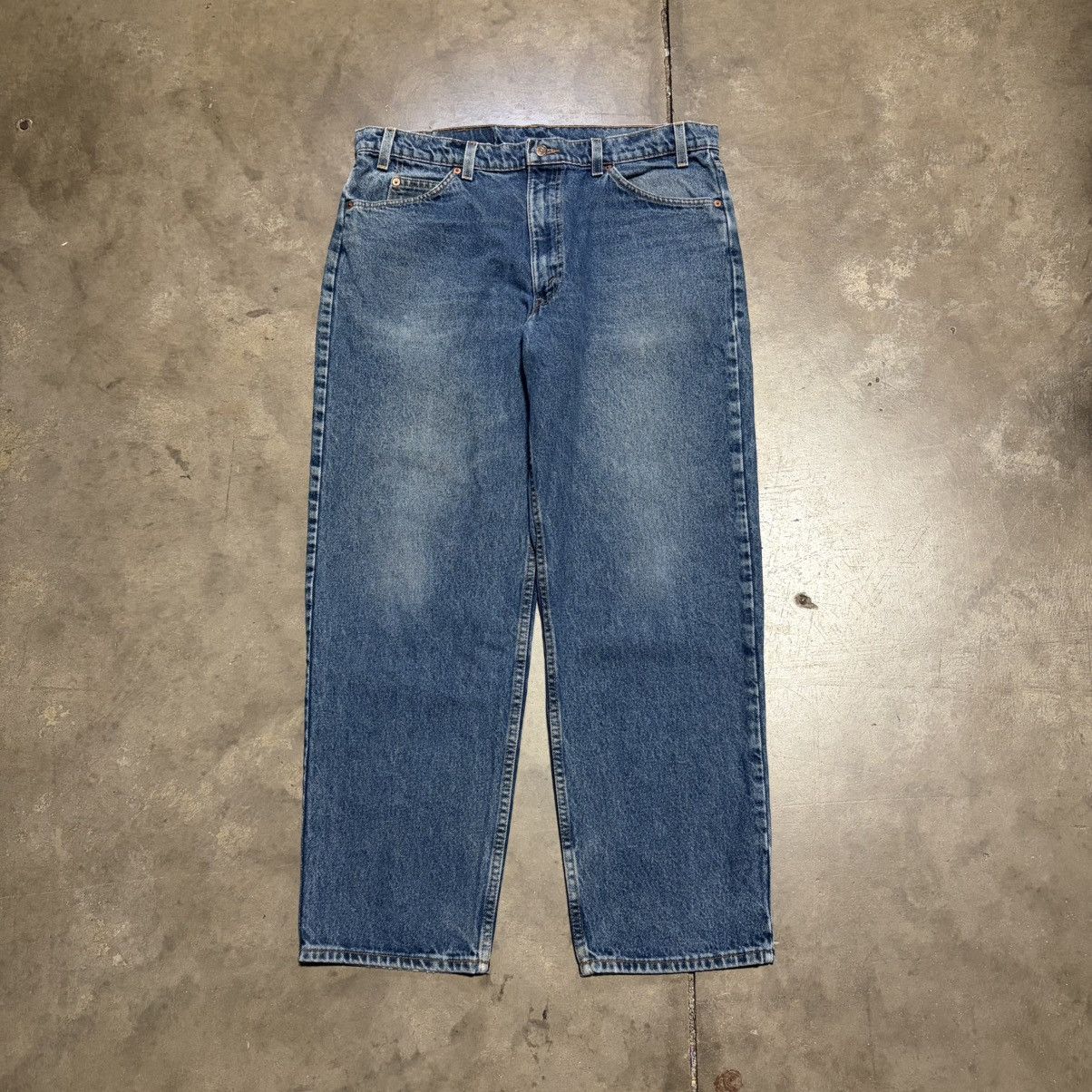 Levi's Vintage Levis 550 Orange Tab Jeans Relaxed Fit Denim 90s USA Size US 38 / EU 54 - 3 Thumbnail