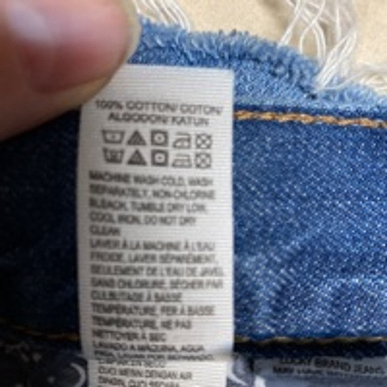 Lucky Brand Boho Festival Distressed Denim Cutoff Shorts Lucky Brand 2 Size 26" / US 2 / IT 38 - 4 Thumbnail
