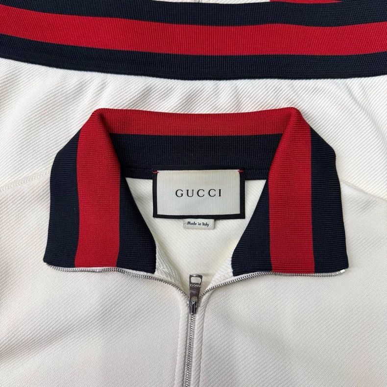 Gucci Gucci Stitched striped white jacket Size US S / EU 44-46 / 1 - 4 Thumbnail