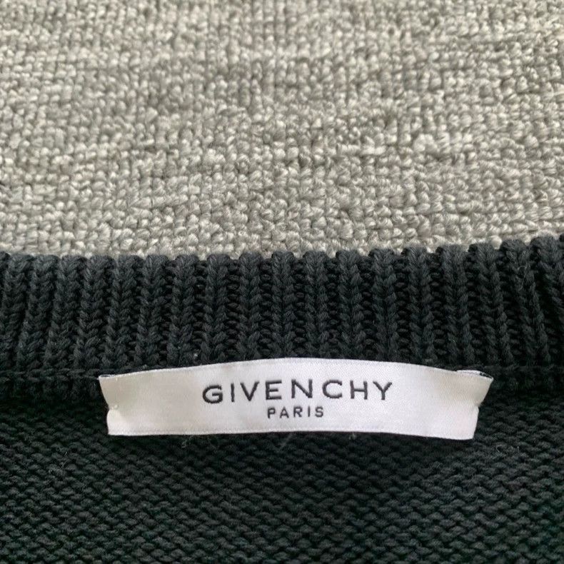 Givenchy Givenchy Black Large胸前 Logo Sweater, Size XL Size US XL / EU 56 / 4 - 5 Thumbnail