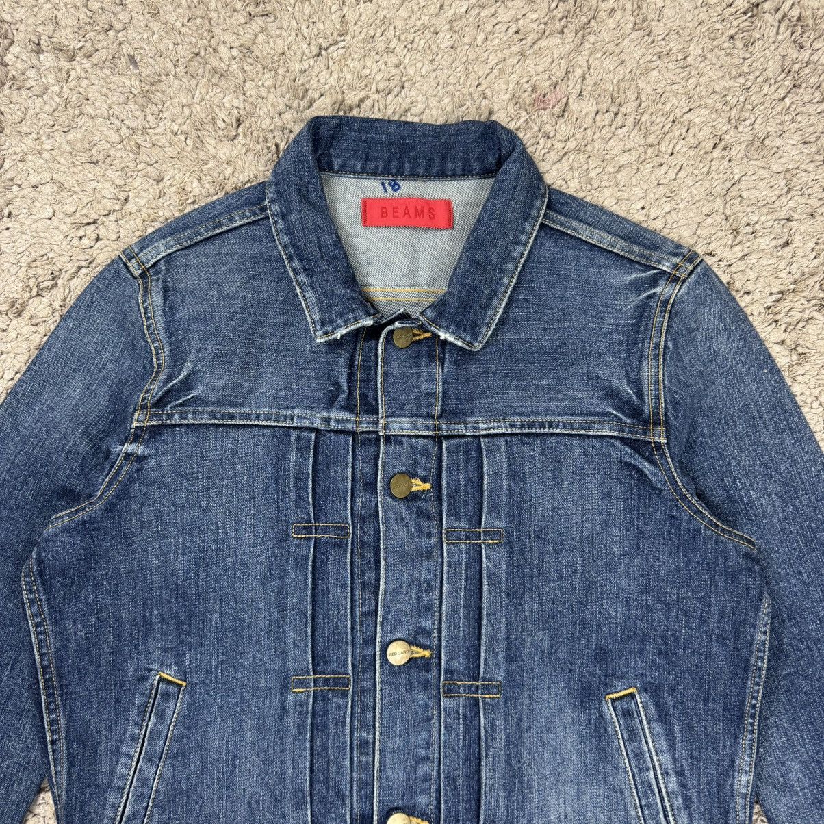 Japanese Brand Beams Red Card Denim Jacket Size M / US 6-8 / IT 42-44 - 5 Thumbnail