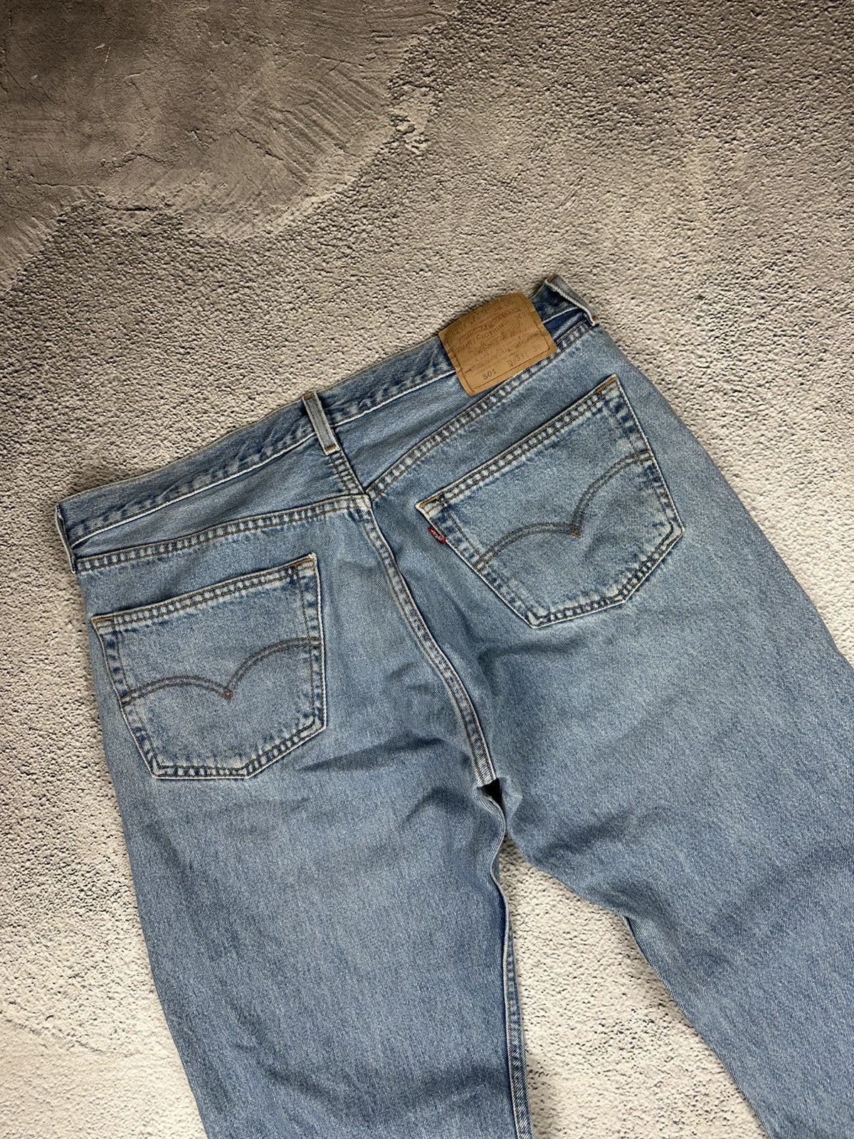 Levi's Vintage Clothing Vintage Levis 501 Washed Denim Blue Jeans 90s Rare Bootcut Size US 38 / EU 54 - 3 Thumbnail