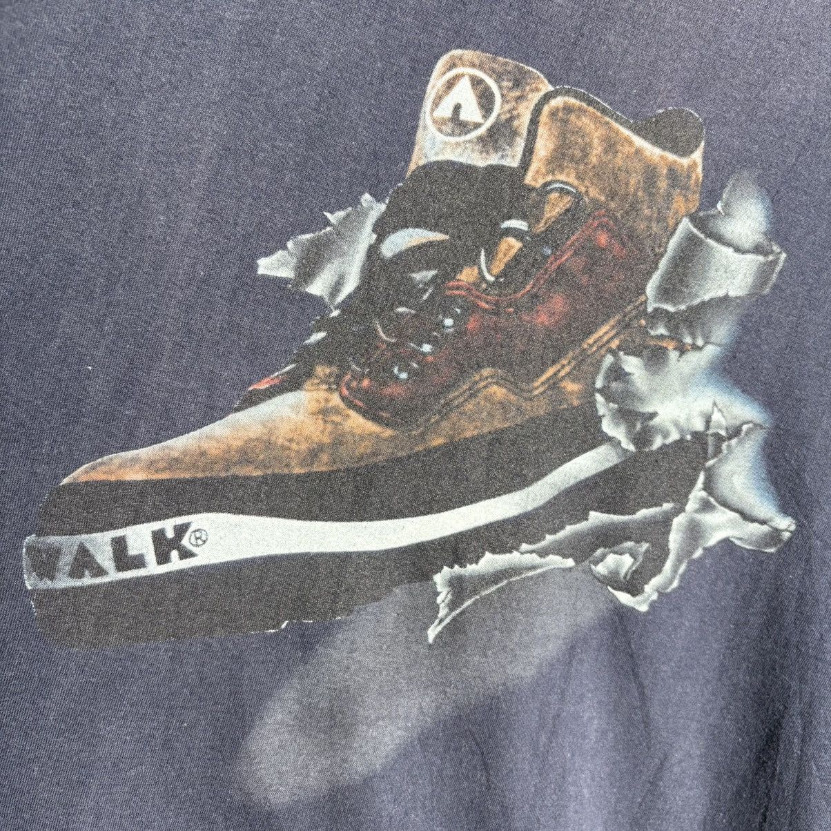 Airwalk × Vintage Vintage 90s Airwalk Shoes Graphic T-Shirt / Skateboards Size US XL / EU 56 / 4 - 3 Thumbnail