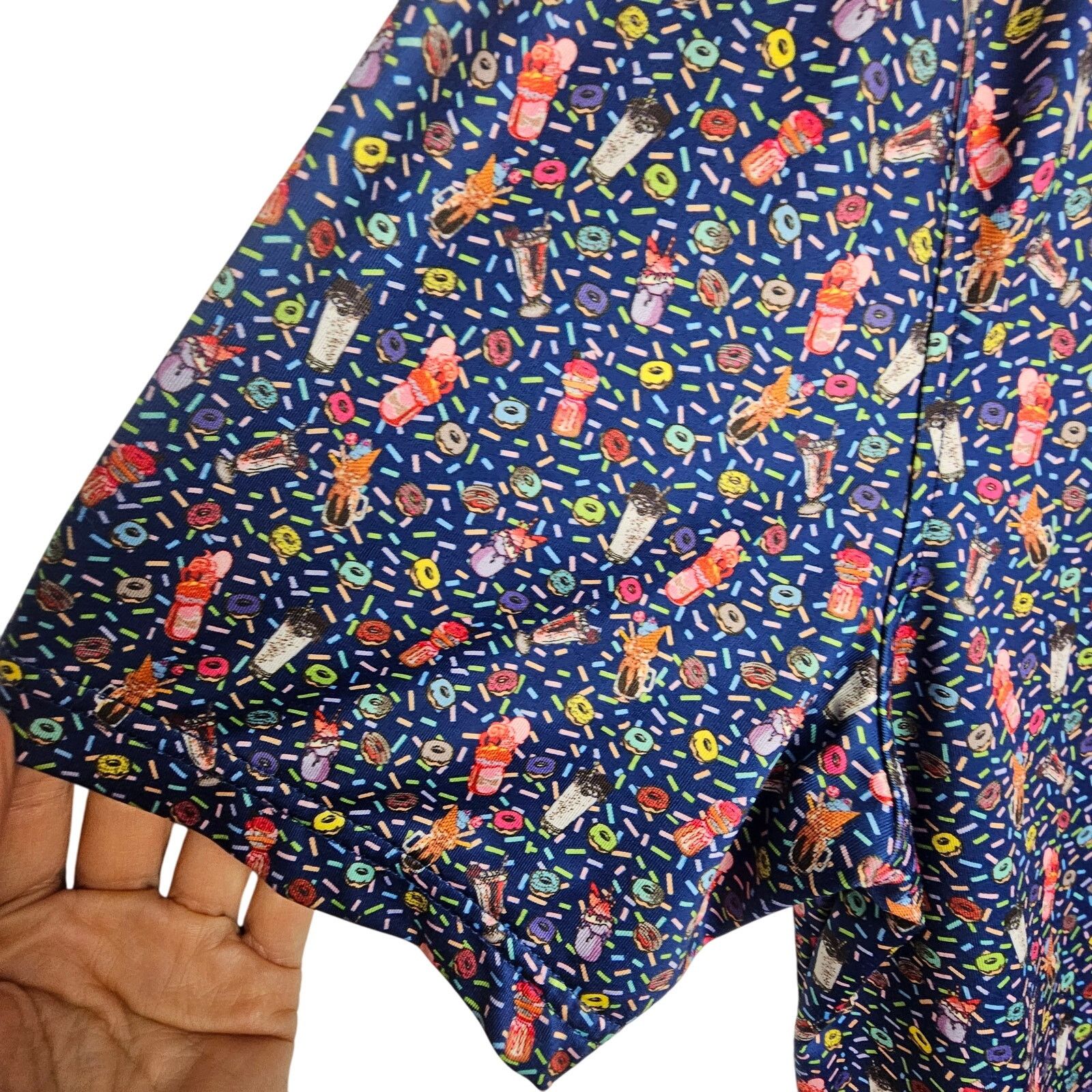 Whim Golf 1764 Mens Golf Polo Shirt Donut Milkshake Print L Stretch Size US L / EU 52-54 / 3 - 4 Thumbnail